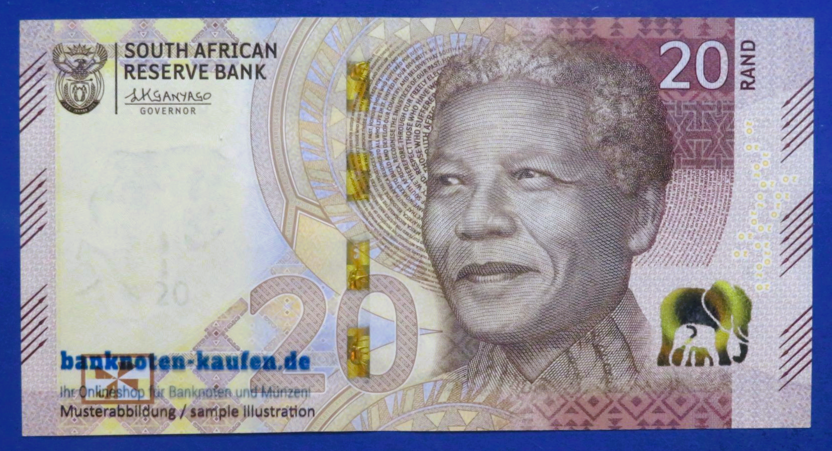 Südafrika, 20 Rand, 2023ND, fast kassenfrisch (AU), P-149a