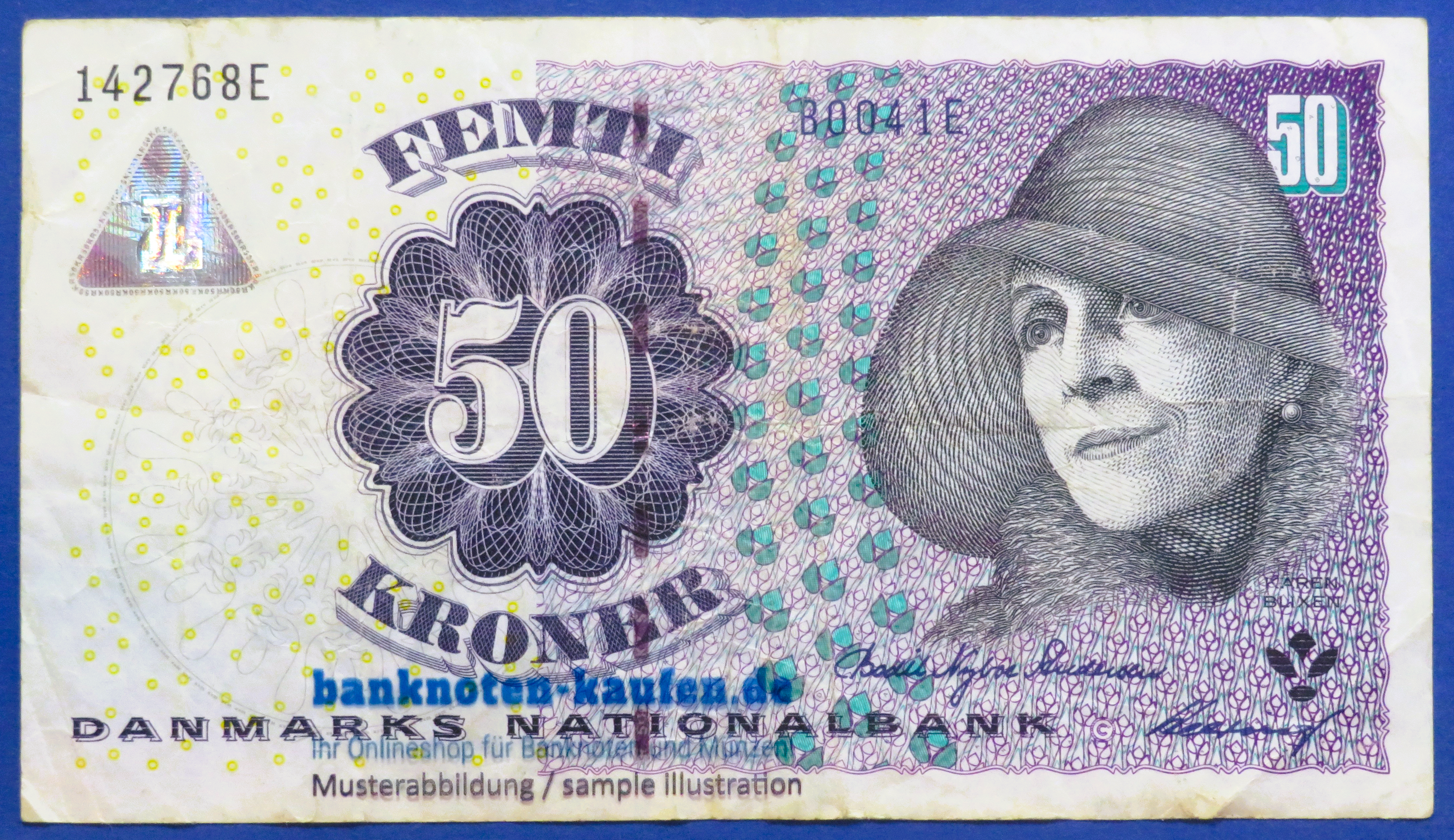 Dänemark, 50 Kroner, 2004, gebraucht (USED / F), P-60a
