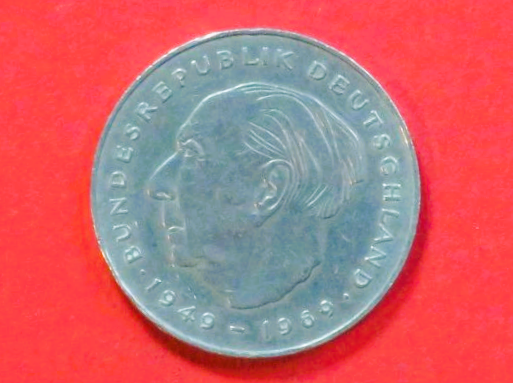 Bundesrepublik Deutschland: 2 Deutsche Mark, 1970-1987, gebraucht (used / ss), # 125