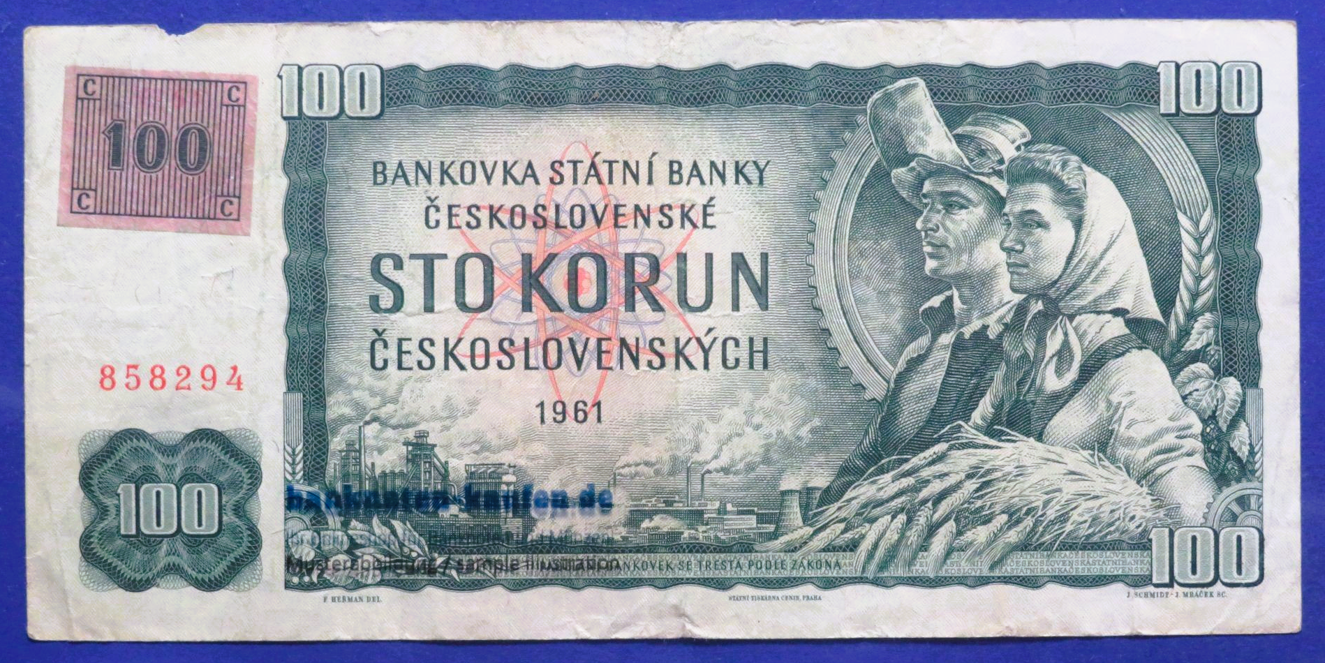 Czech Republic, 100 Korun, 1961/1993,  circulated (USED / G), P-1k