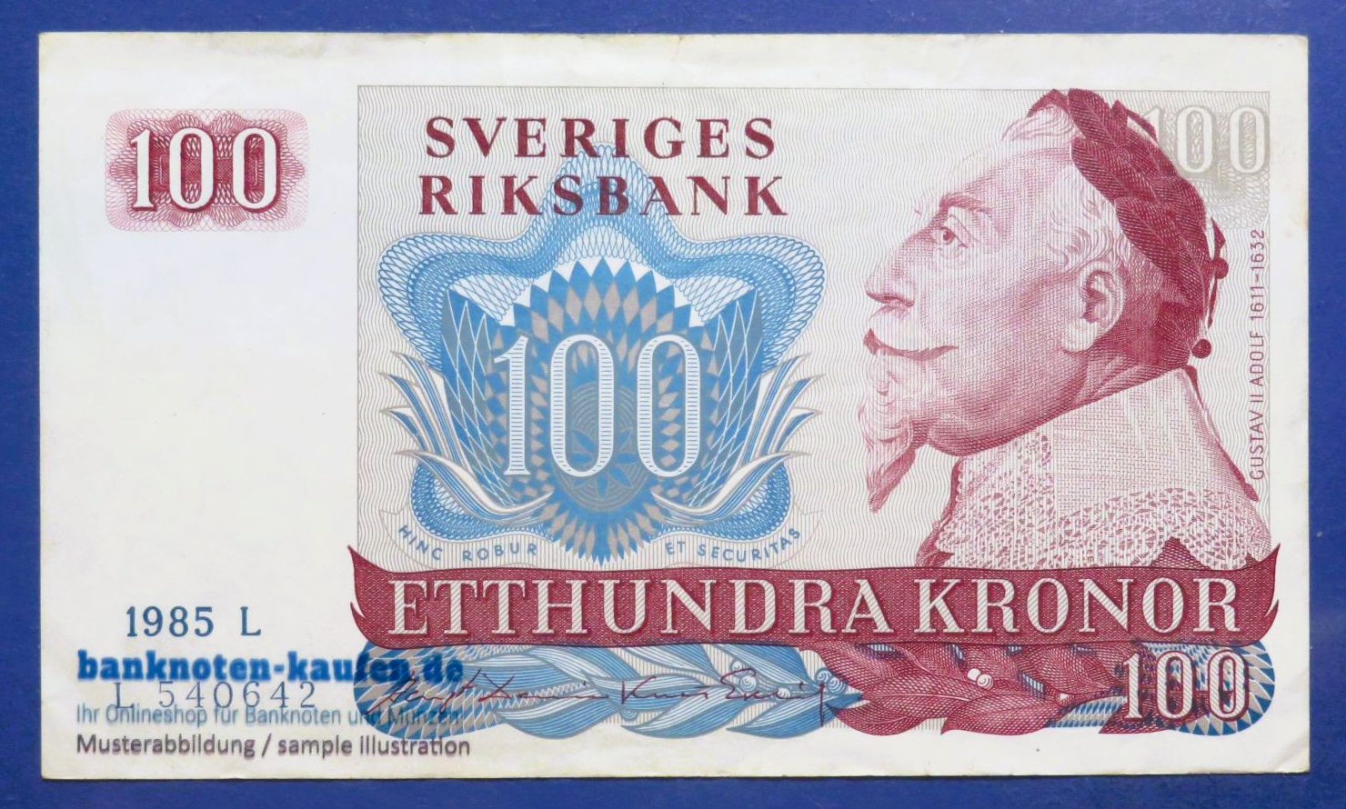 Sweden, 100 Kronor, 1985, circulated (USED / VF), P-54c