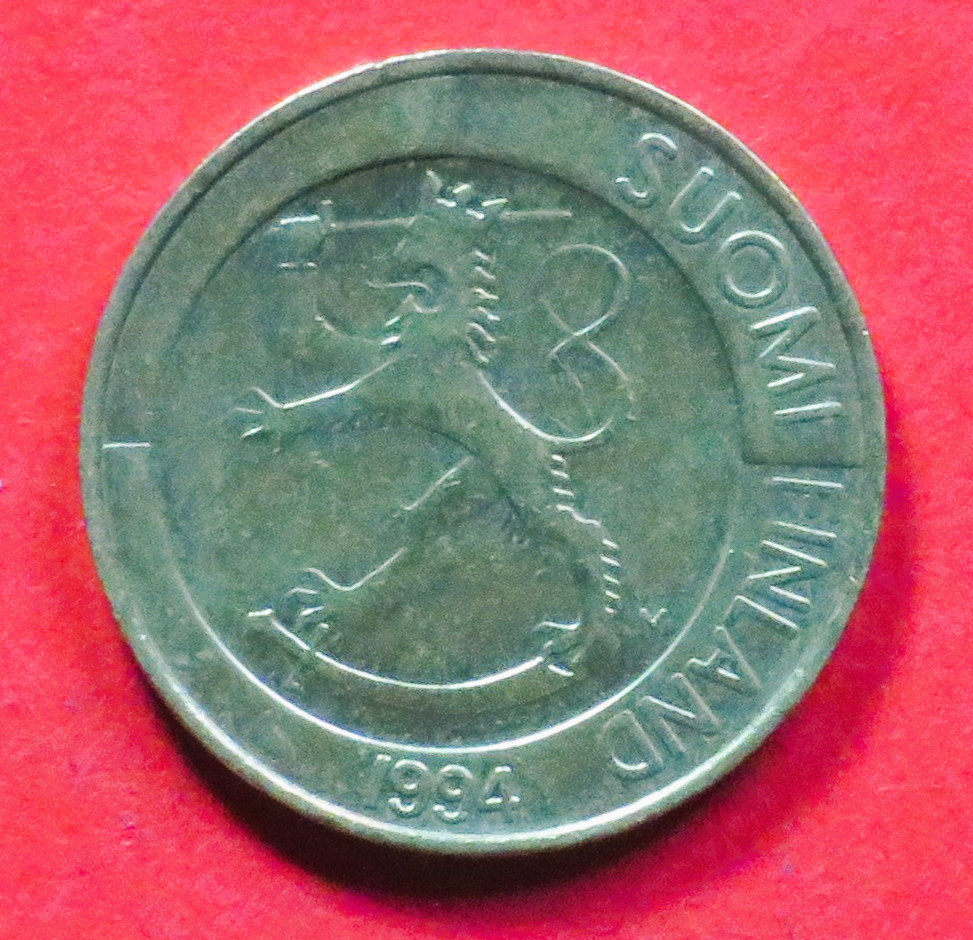 Finnland:  1 Markka, 1993-2001, gebraucht (used / ss-vz), # 69