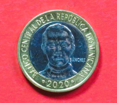 Dominikanische Republik: 5 Pesos dominicanos, 2020+, gebraucht (used / vz)