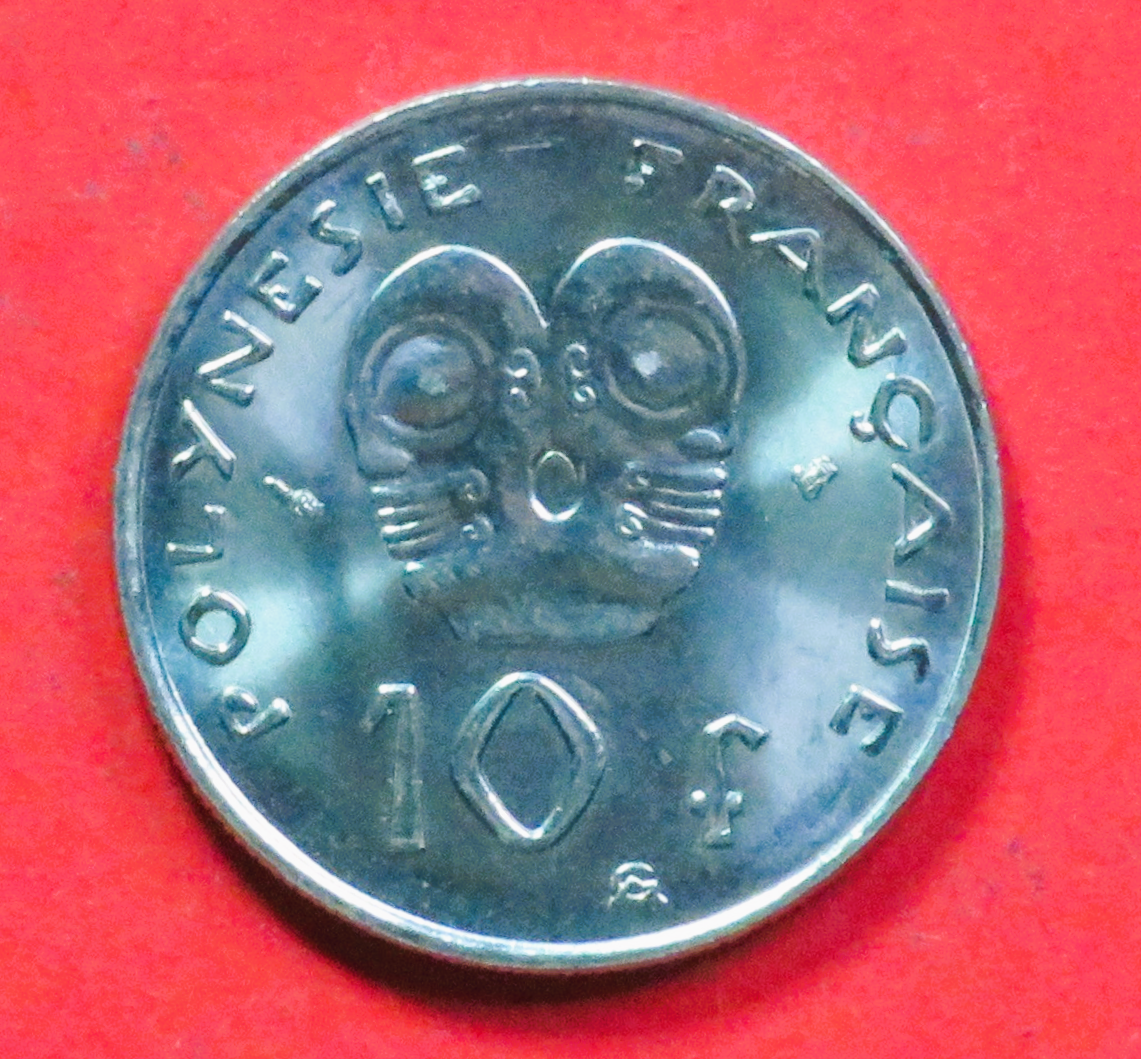 französisch Polynesien: 10 Francs, 1972+, gebraucht (used / vz), # 15