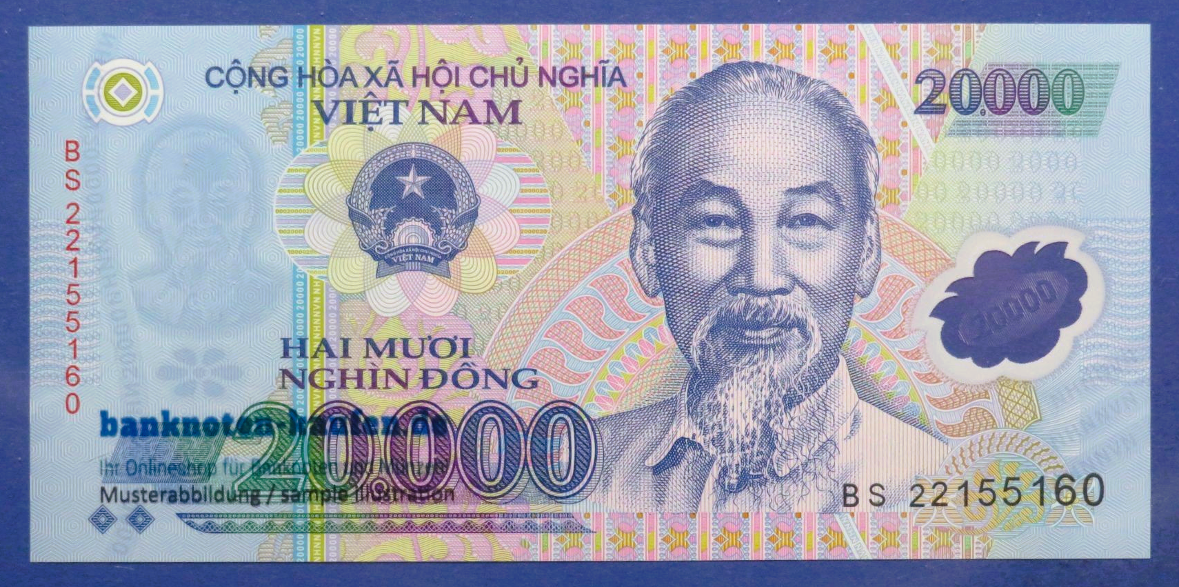 Viet Nam - 20,000 Dong, 2022, uncirculated (UNC), Polymer, P-120