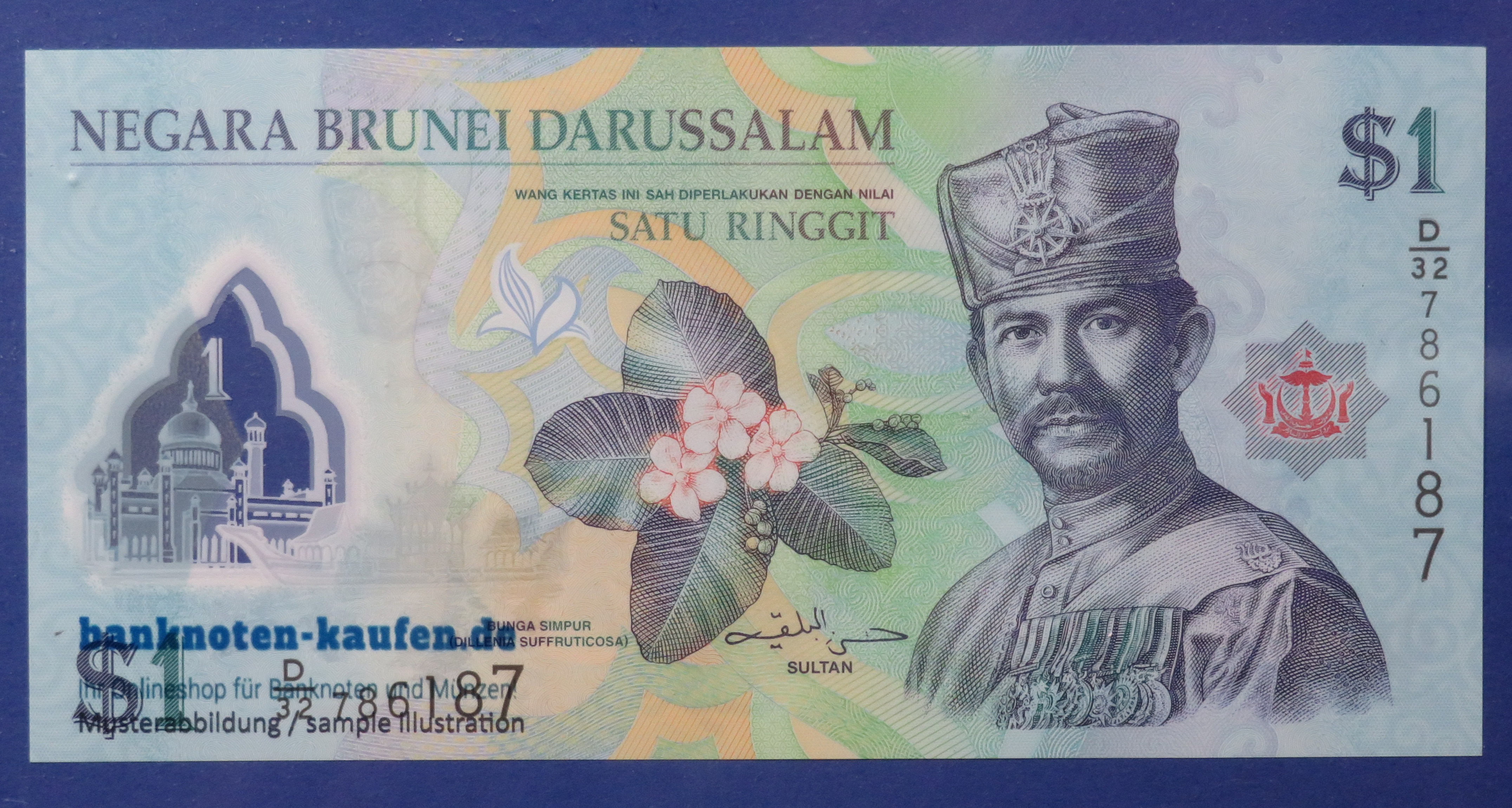 Brunei, 1 Ringgit, 2013, uncirculated (UNC), Polymer, P-35b