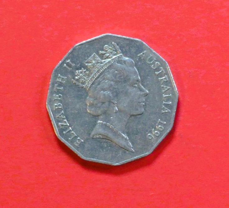 Australia: 50 Cents, 1985-1998, circulated (USED / vf)
