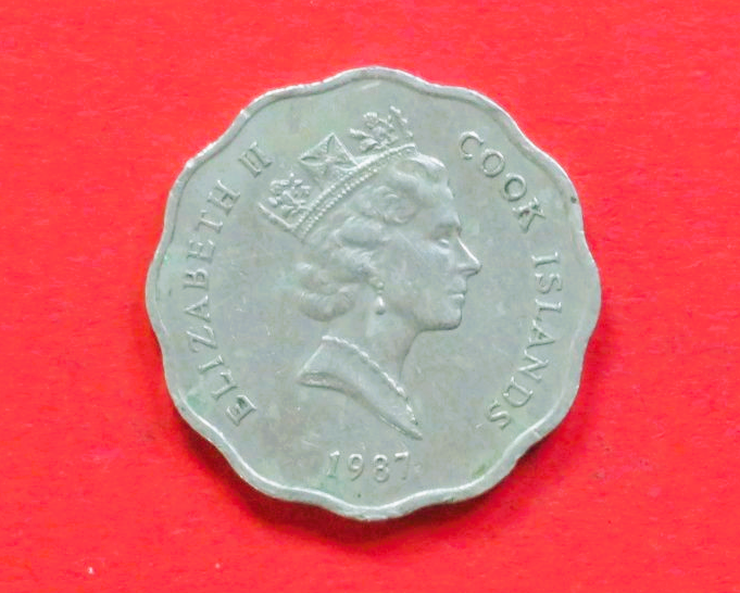 Cook Islands: 1 Dollar, 1987-1994, circulated (used / vf), # 58