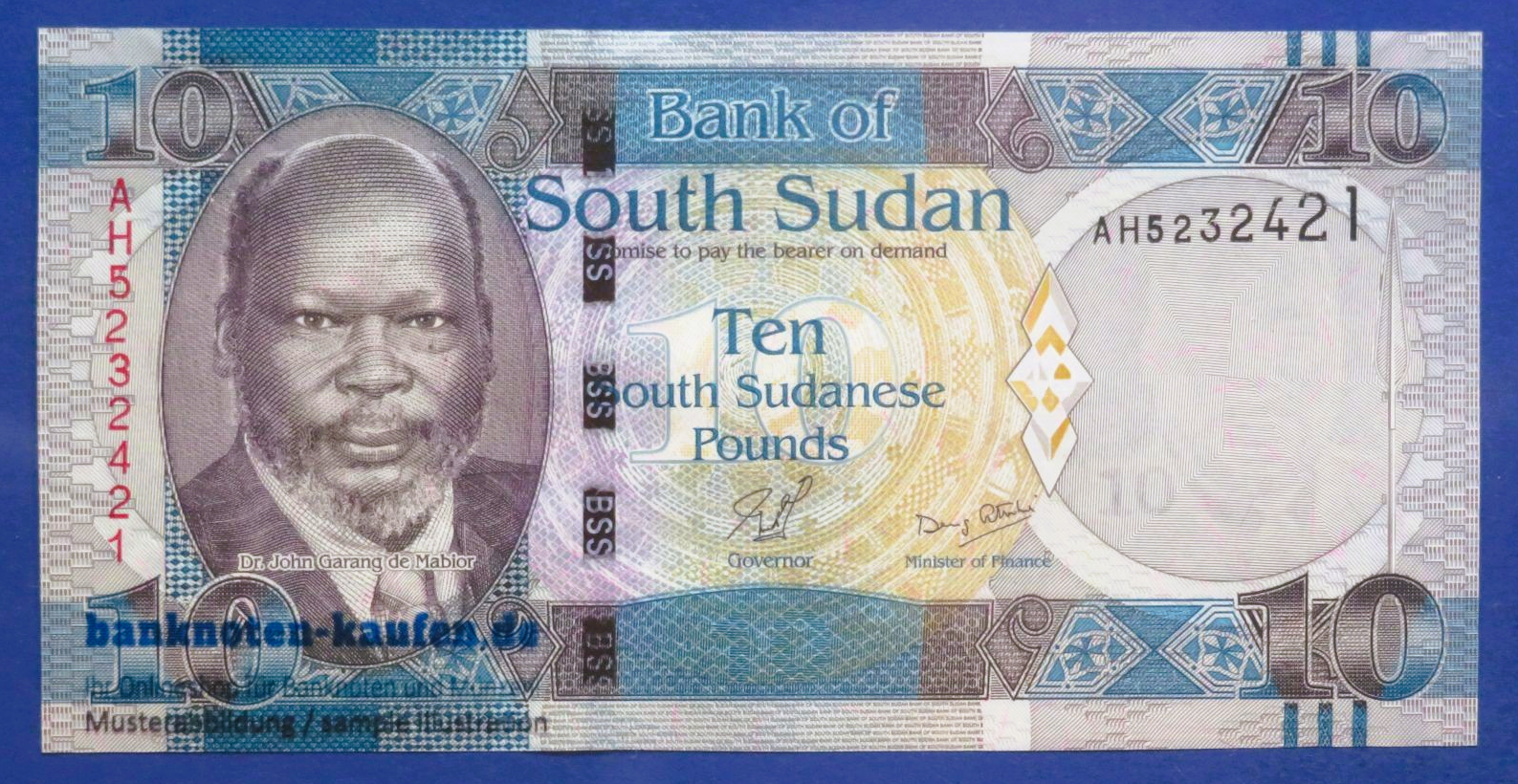 South Sudan, 10 Pounds, 2011, uncirculated (UNC), P-7