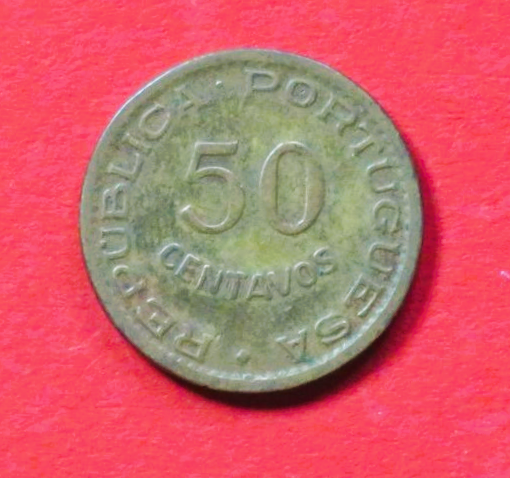 Angola, 50 Centavos, 1953, circulated (USED / vf), #15