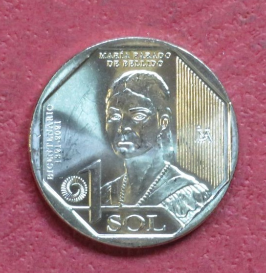 Peru, commemorative coin, 1 Sol, 2020, uncirculated (UNC), "M. P. de Bellida"