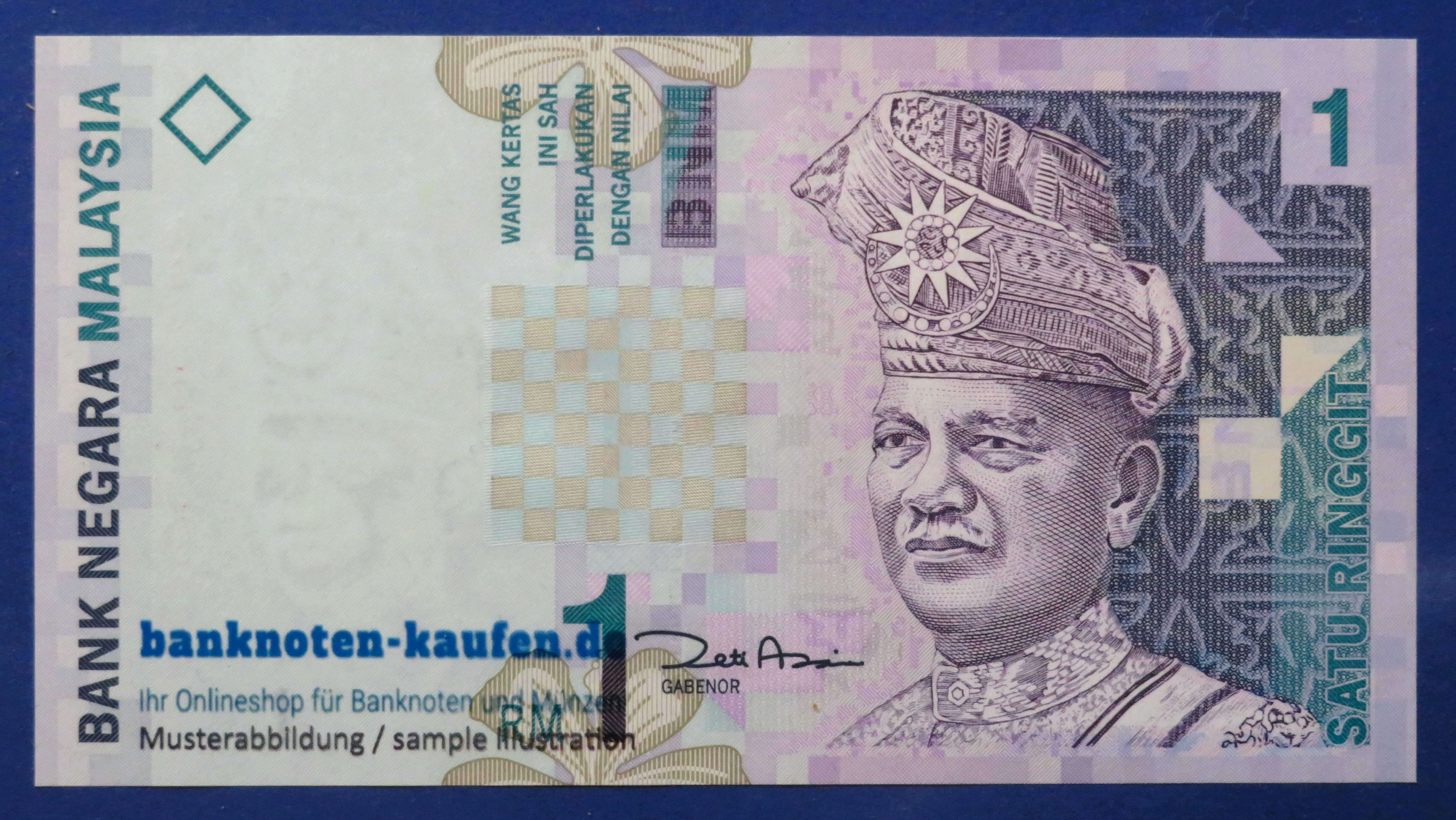 Malaysia, 1 Ringgit, ND (1998- ), gebraucht (USED / XF+), P-39b