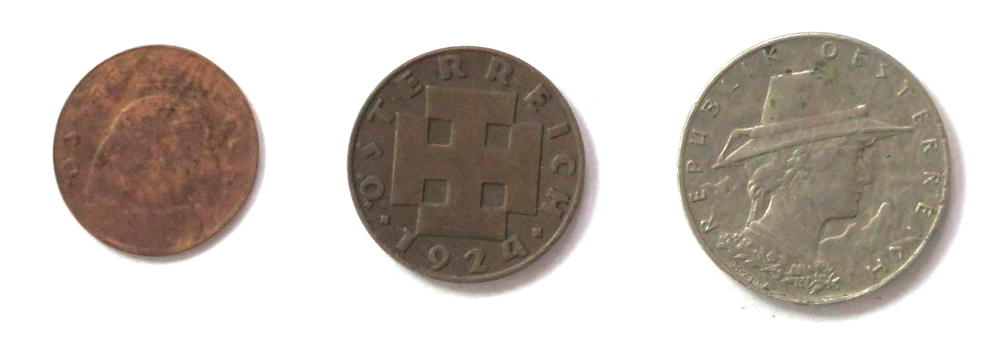 Austria - Set 3: 100/200/1.000 Kronen, 1918-1934, circulated (USED / vf)
