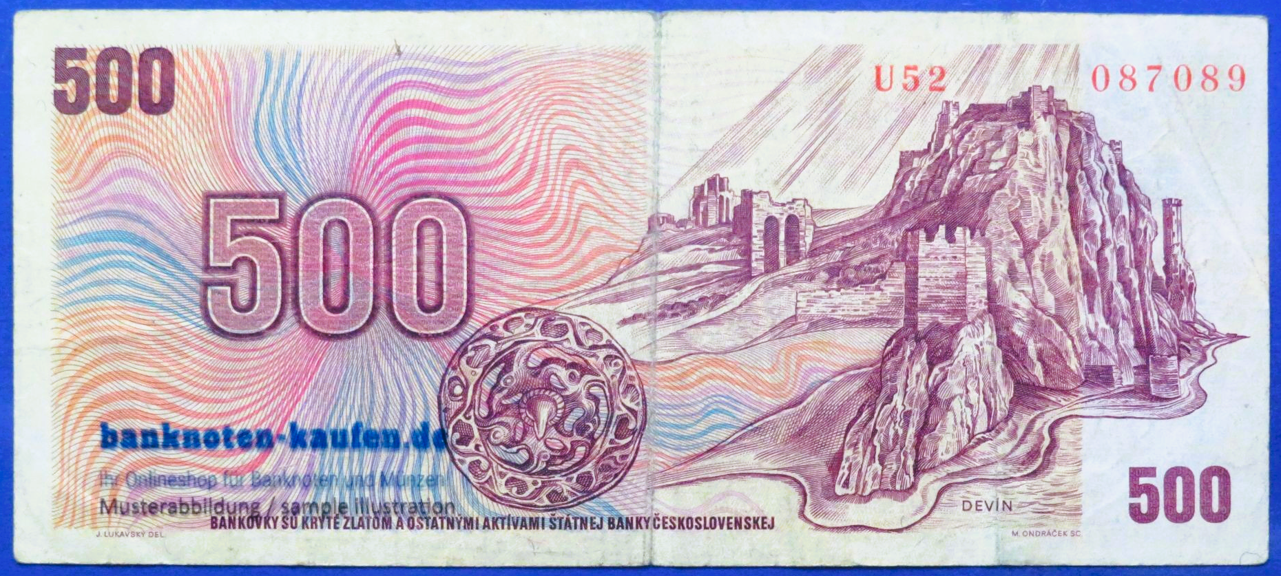 Tschechische Republik, 500 Korun, 1973/1993,  gebraucht (USED / F), P-2a