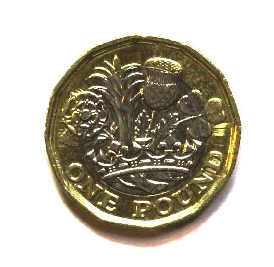 Great Britain - EZM 1: 1 Pound-coin, 2018, circulated (USED / vf), bimetall