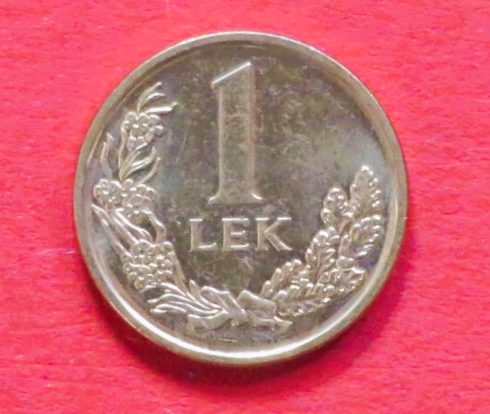 Albanien:  1 Lek, 2008+, gebraucht (used / vz), # 75a