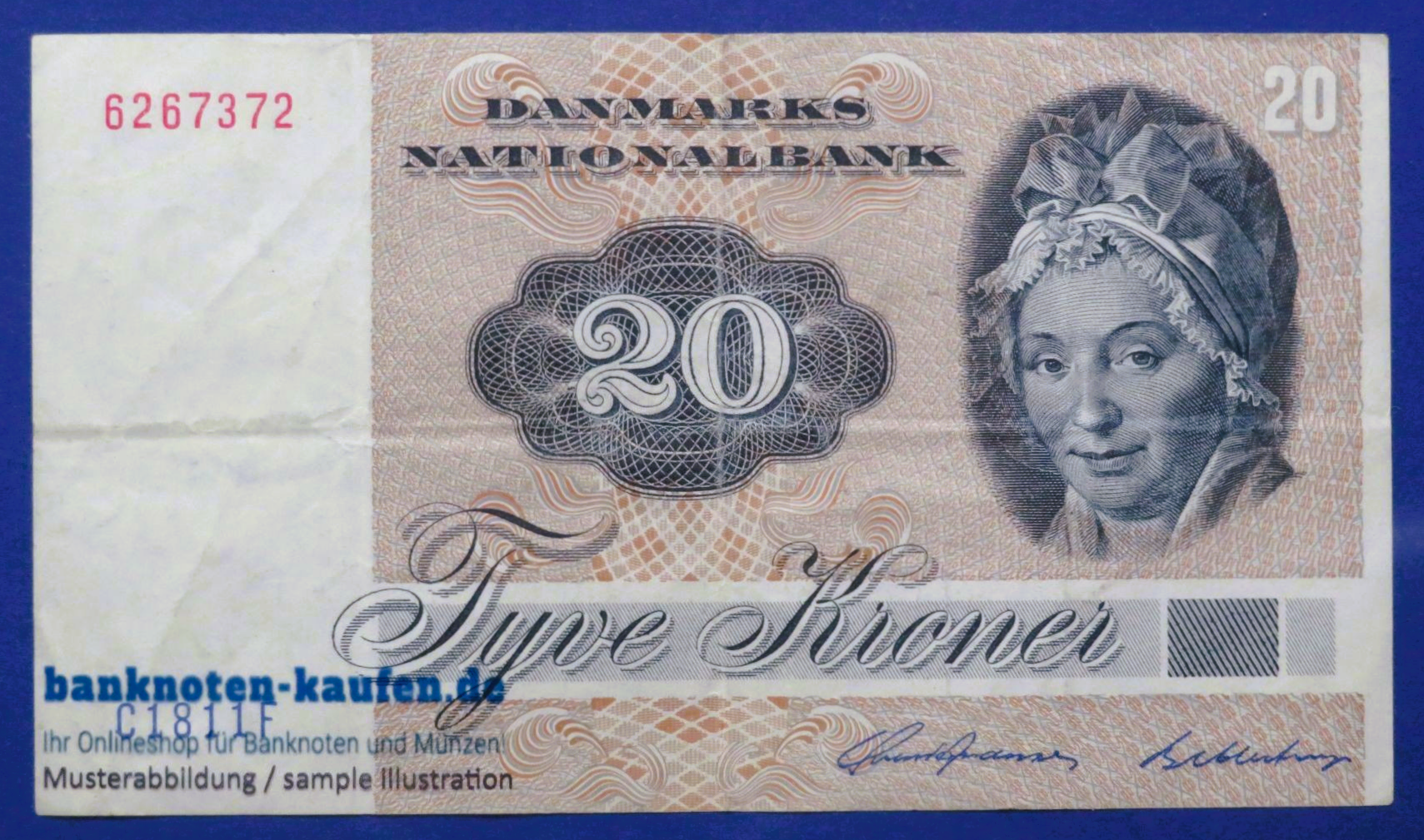 Denmark, 20 Kroner, 1981, circulated (USED / VF), P-49