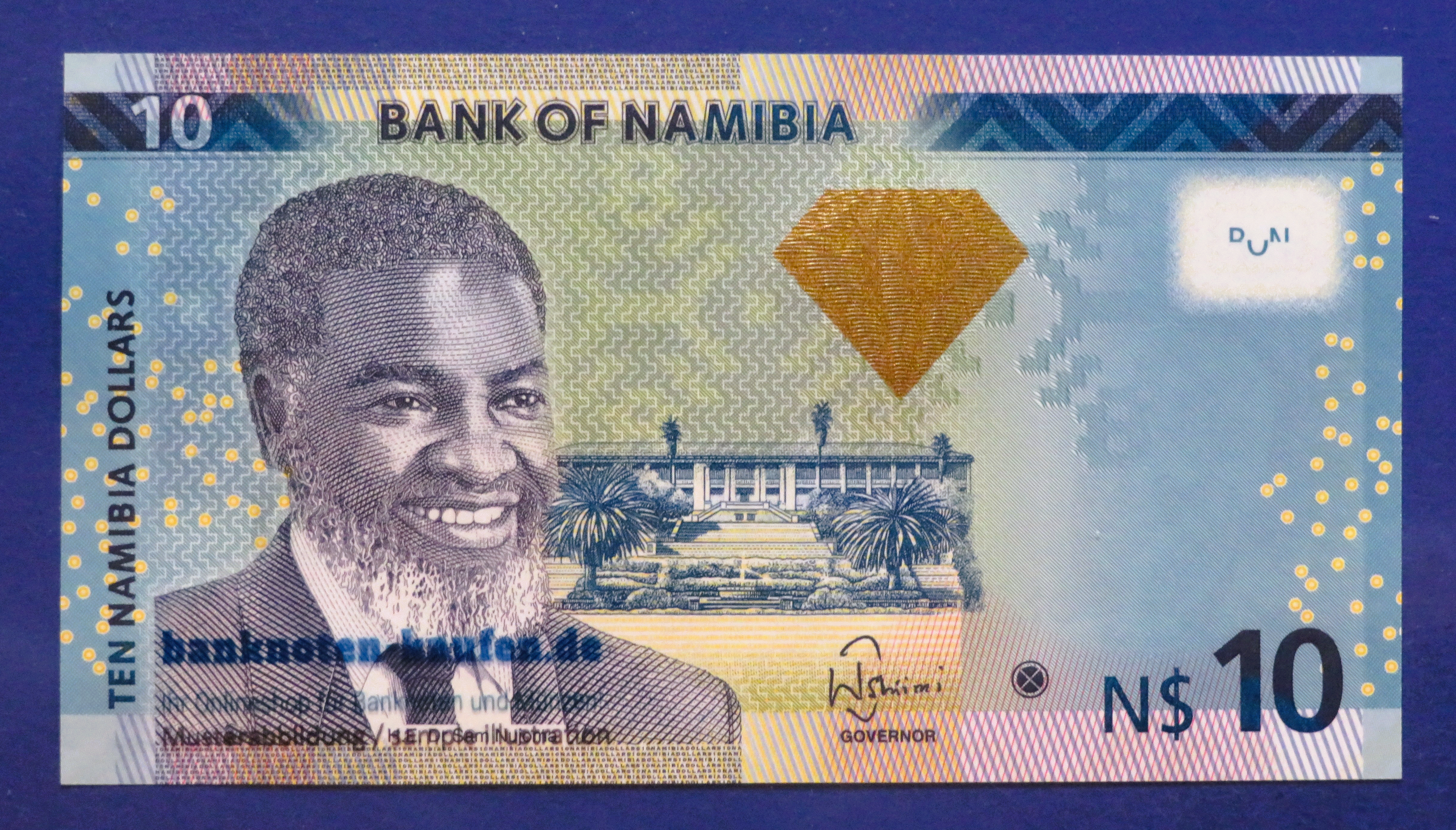 Namibia, 10 Dollars, 2013, kassenfrisch (UNC), P-11b