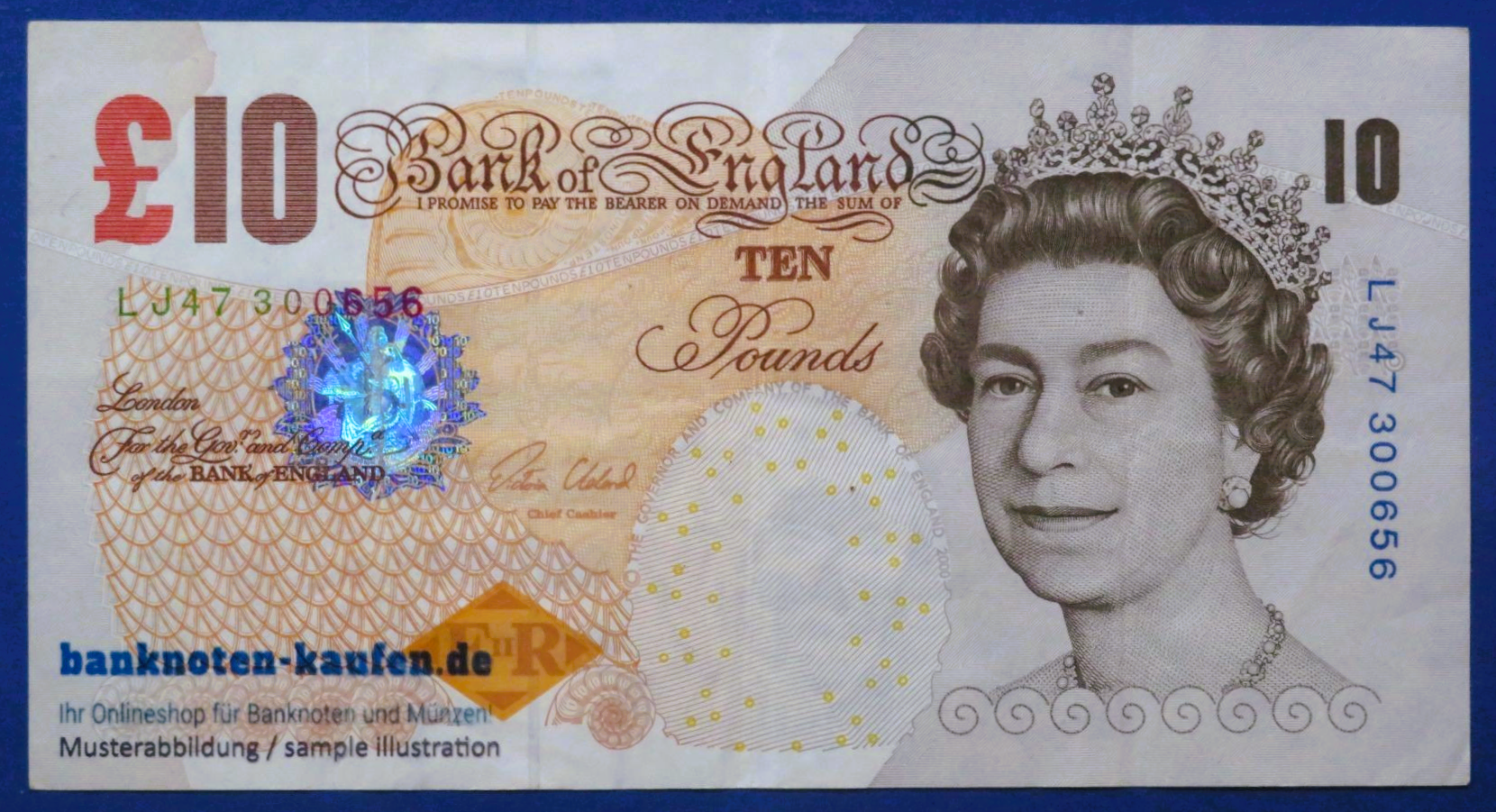 Great Britain, 10 Pounds, 2000, circulated (USED/ VF), P-389e