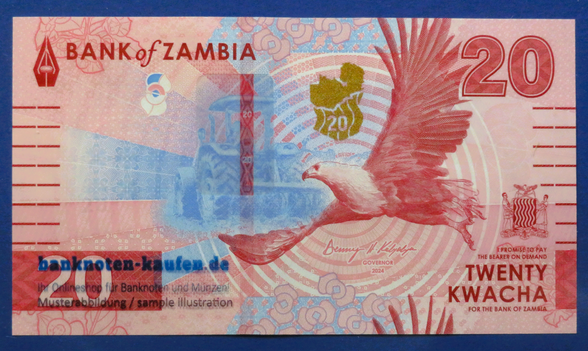 Zambia, 20 Kwacha, 2024, uncirculated (UNC), P-63a