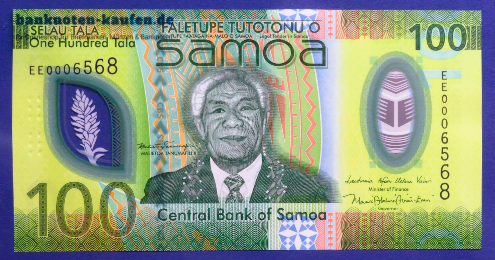 Samoa, 100 Tala, 2025ND, uncirculated (UNC), Polymer, P-51