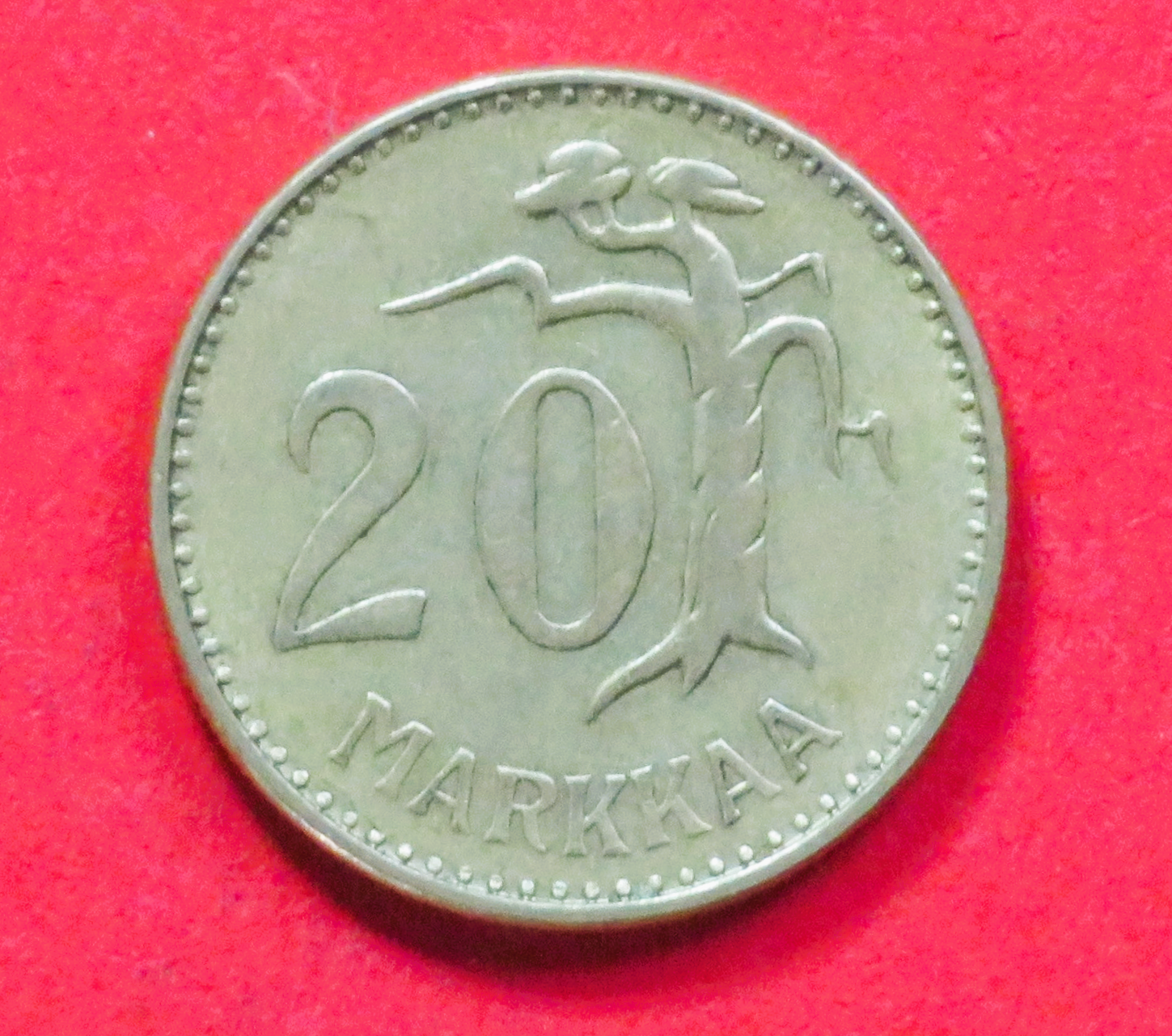 Finnland:  20 Markkaa, 1952-1962, gebraucht (used / ss), # 41