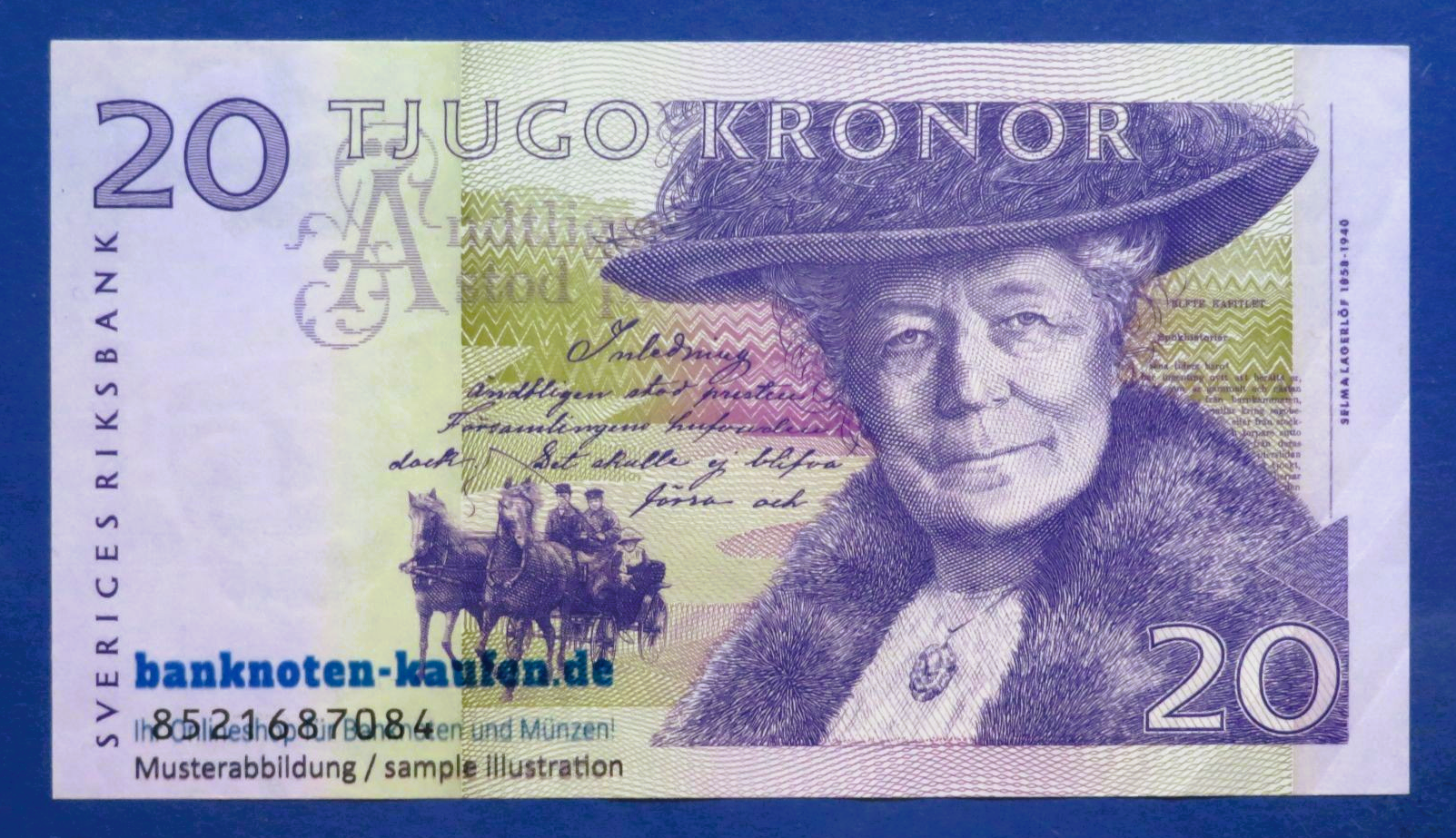 Sweden, 20 Kronor, 2008, circulated (USED / VF+), P-63c
