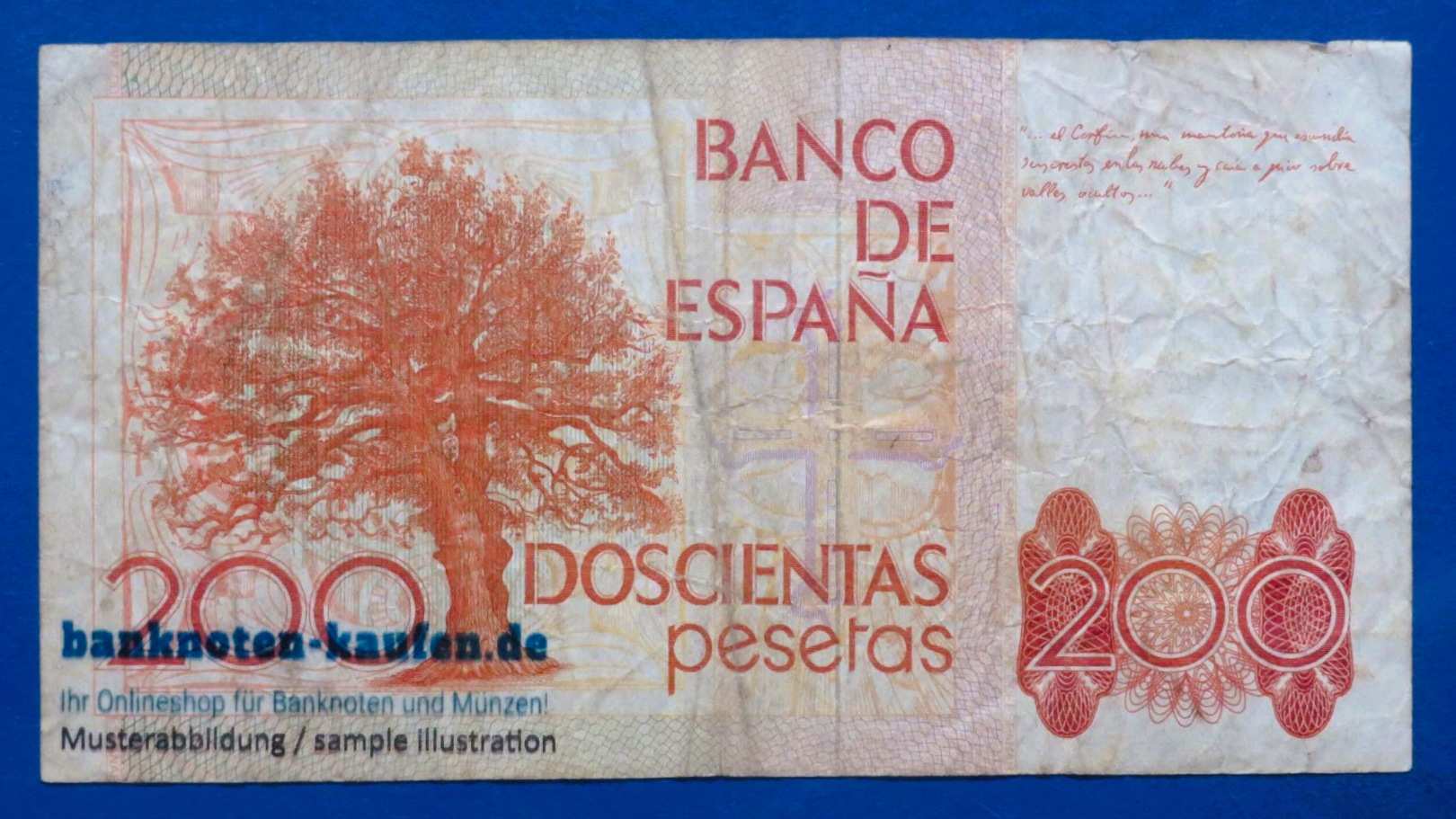 Spain, 200 Pesetas, 1980, circulated (USED / F), P-156
