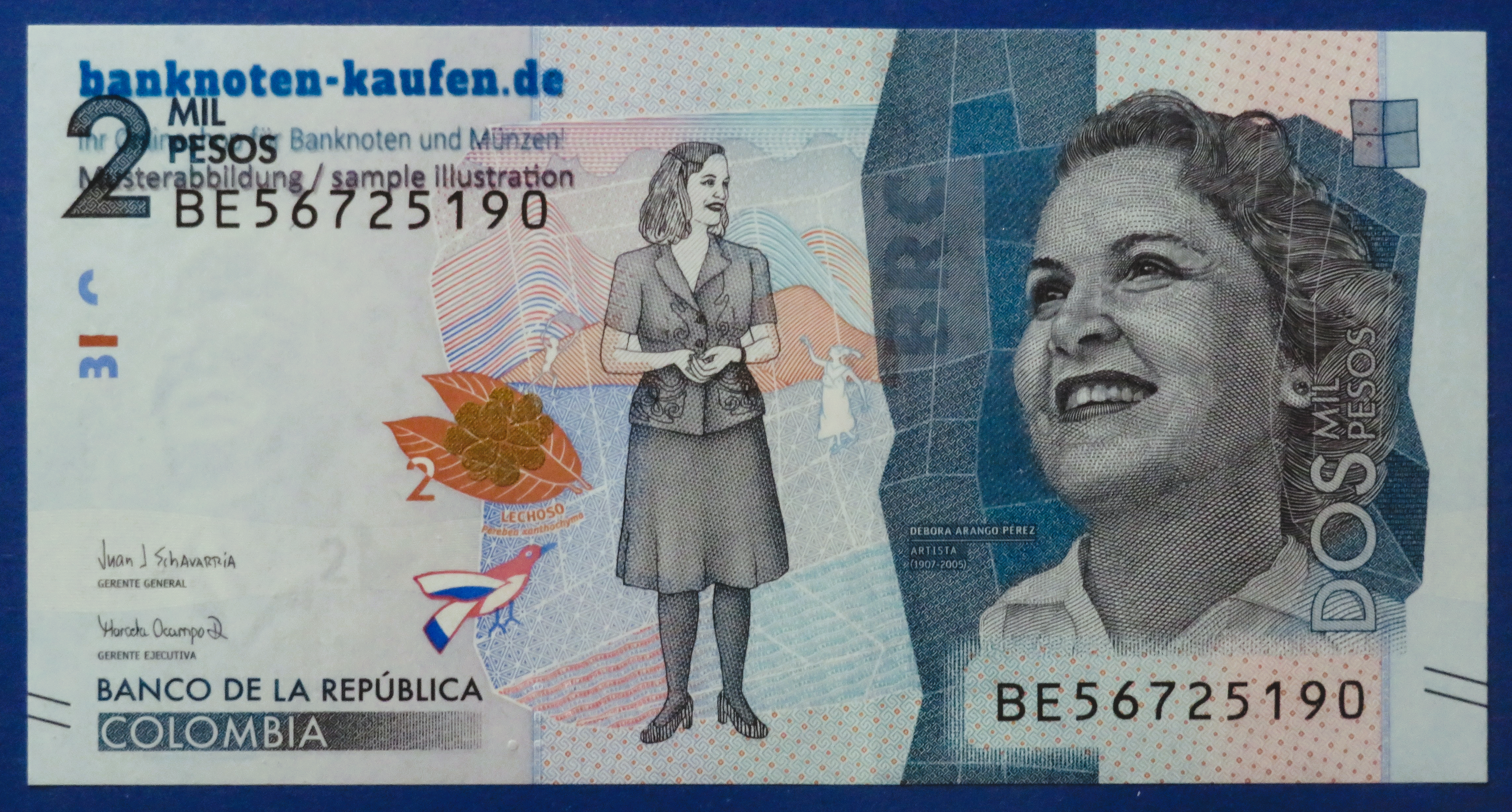 Colombia - 2,000 Pesos, 2019, uncirculated (UNC), P-458e