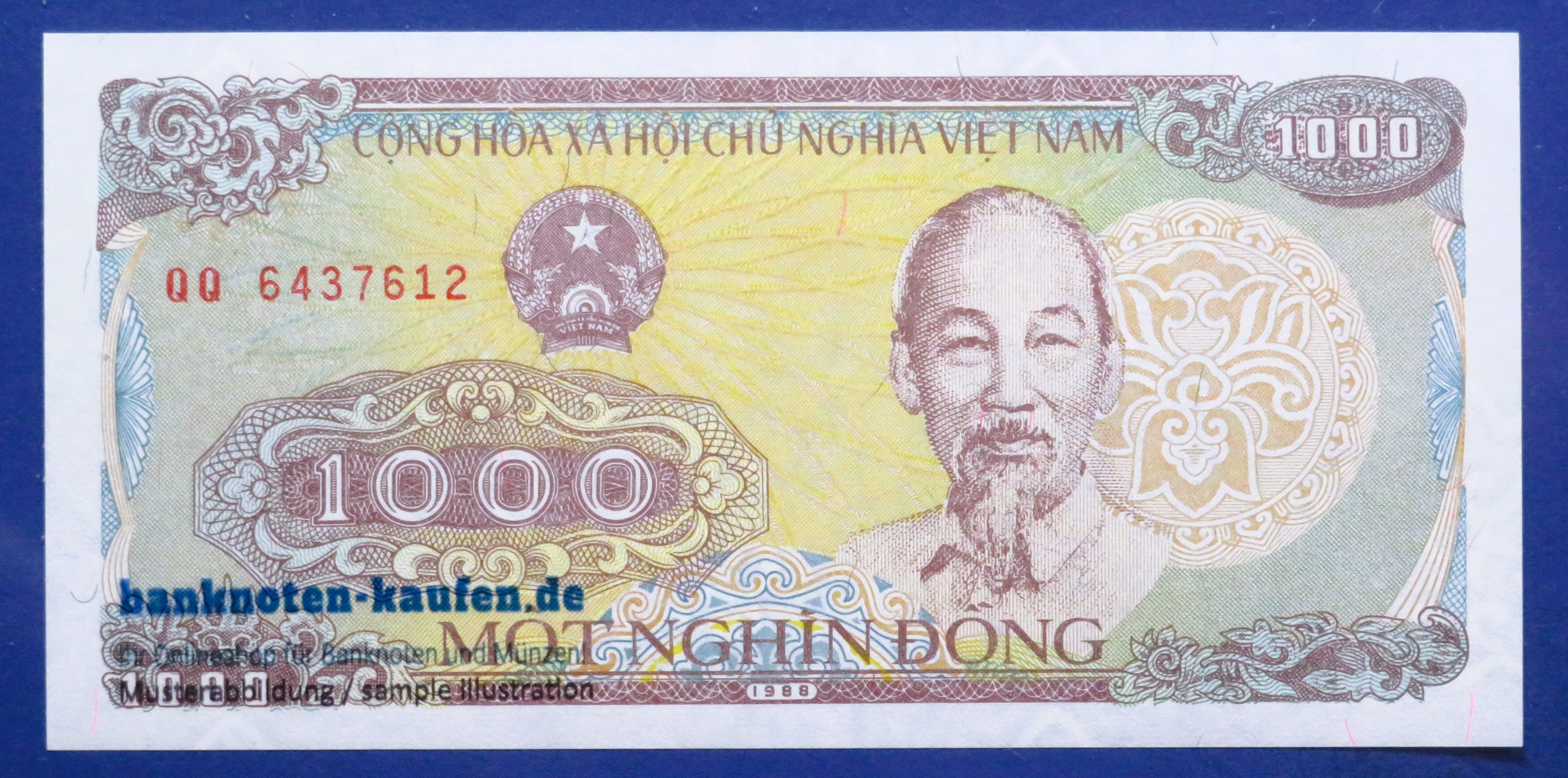 Viet Nam - 1,000 Dong, 1988, uncirculated (UNC), P-106