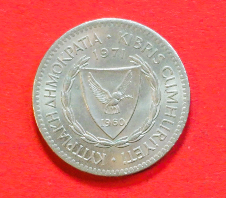 Zypern:  100 Mils, 1963-1982, gebraucht (used / ss-vz), # 42