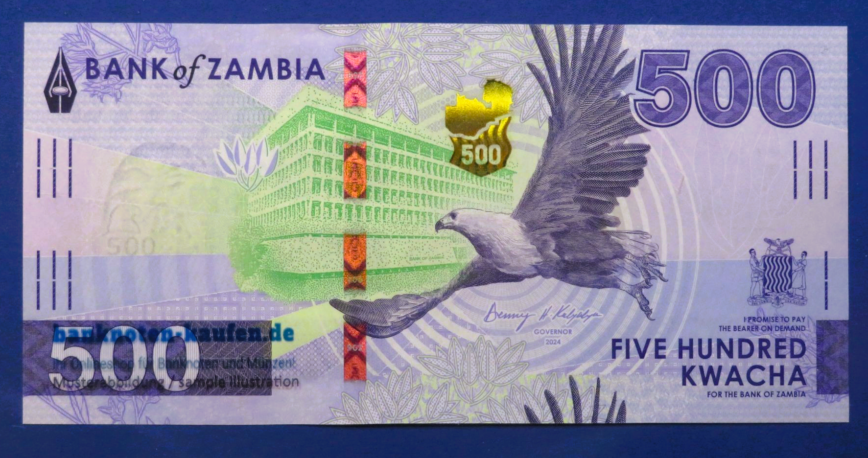 Zambia, 500 Kwacha, 2024, uncirculated (UNC), P-67