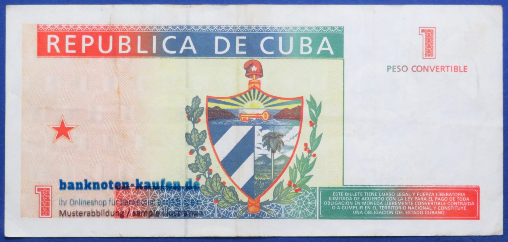 Karibik, 1 Peso convertible, 1994, gebraucht (USED / VF)