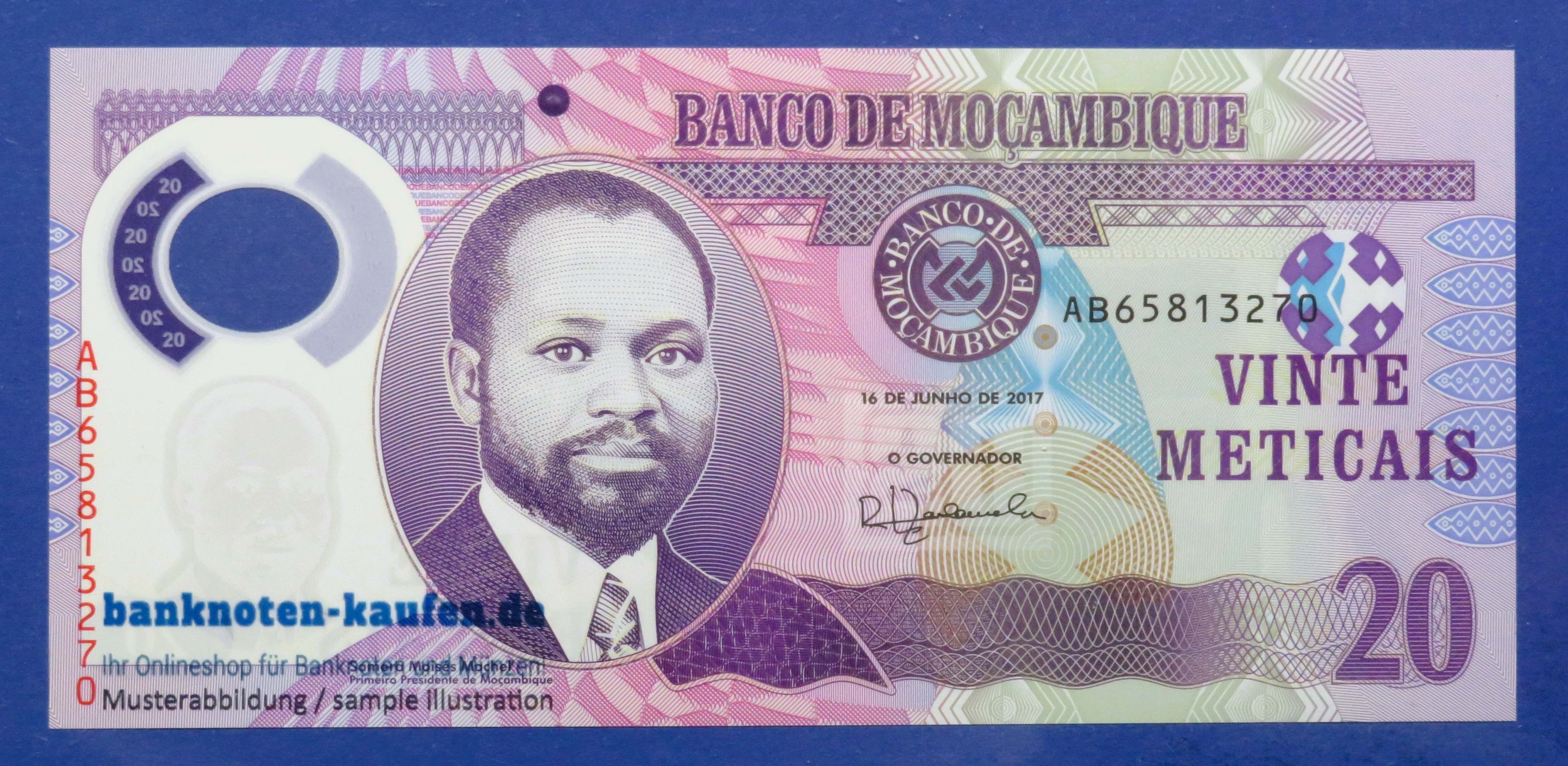 Mosambik, 20 Meticais, 2011, kassenfrisch (UNC), Polymer, P-149a