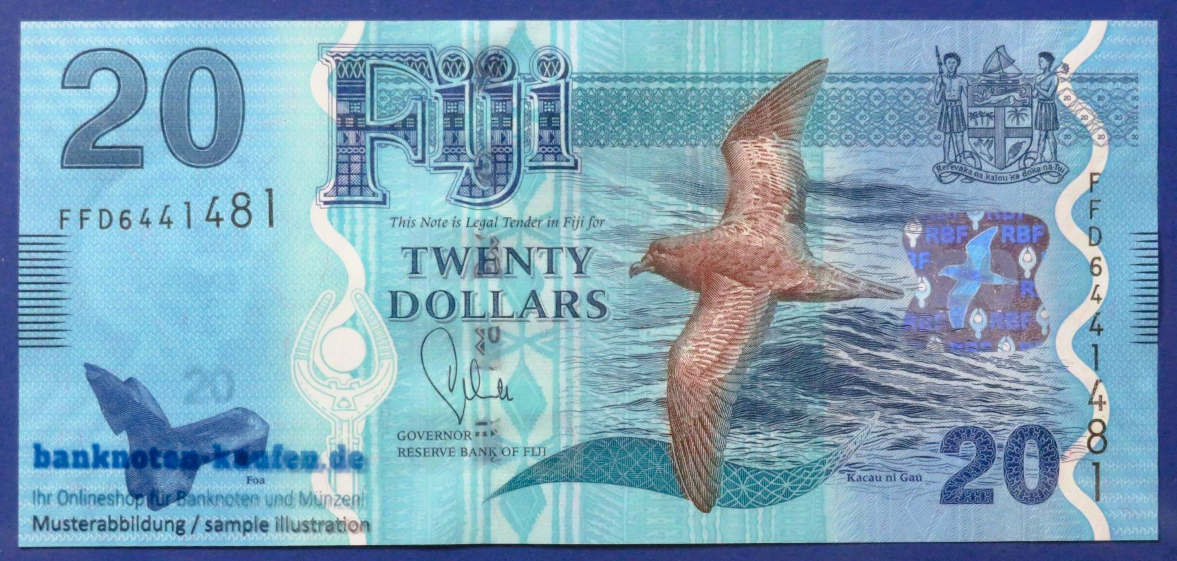Fiji, 20 Dollars, 2013ND, uncirculated (UNC), P-117