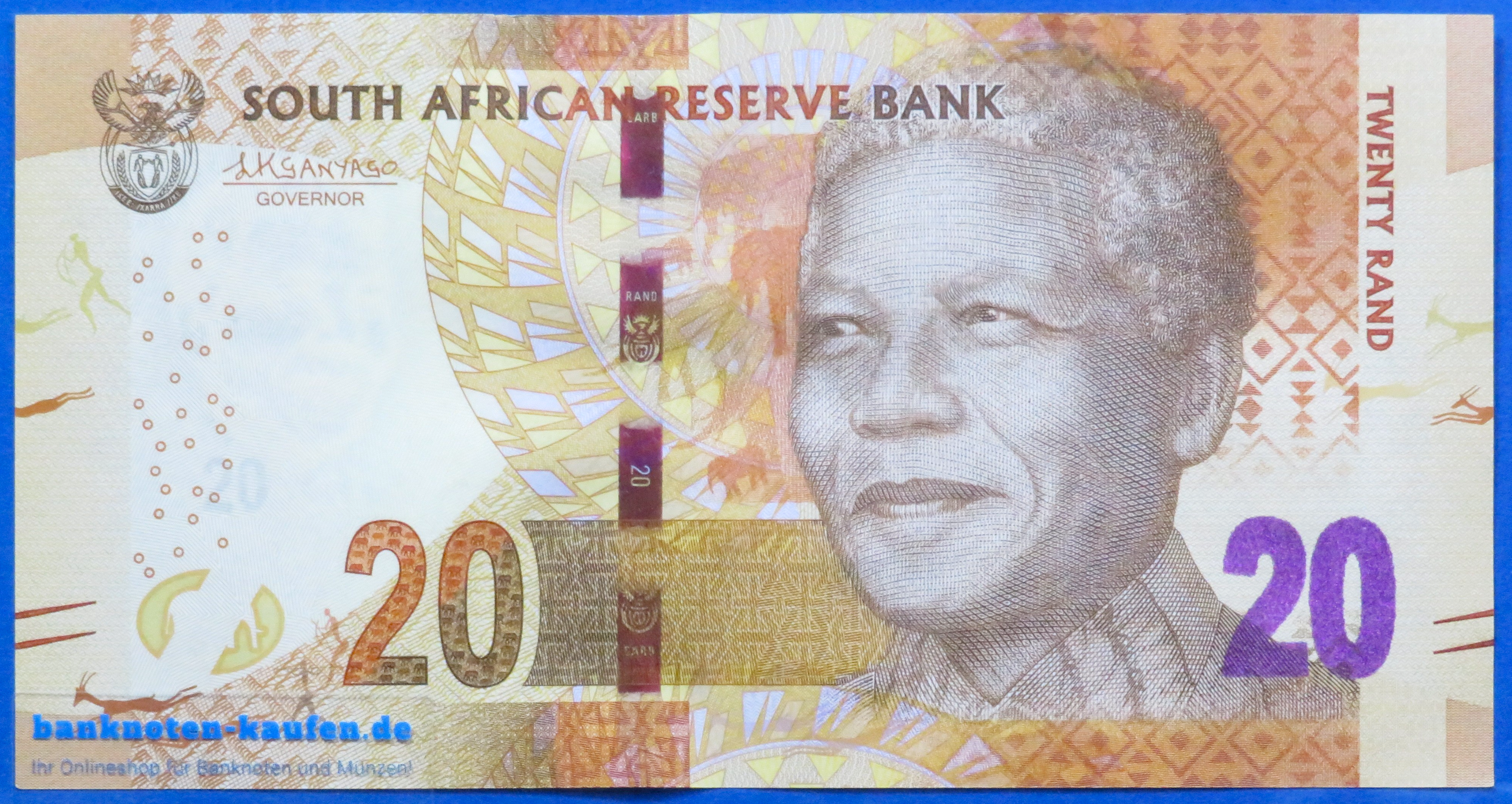 Südafrika, 20 Rand, ND (2013-16), gebraucht (USED / XF), P-139b