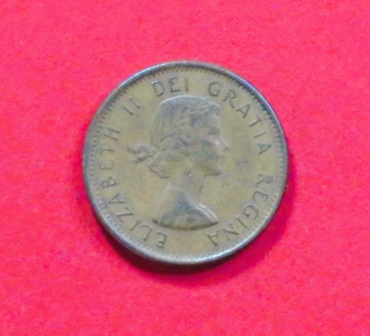 Canada:  1 Cent, 1953-1964, circulated (used / vf), QE II., # 48