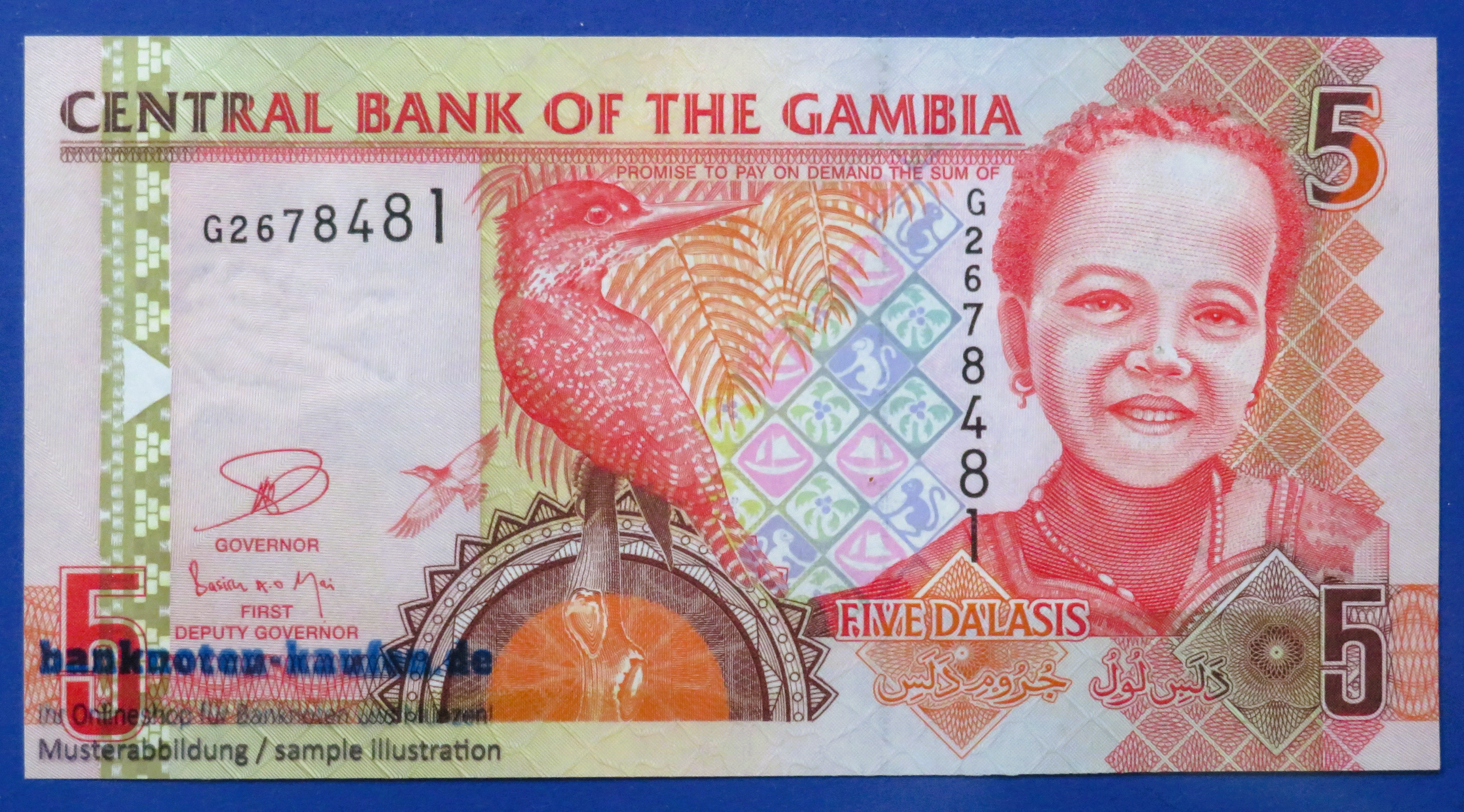 Gambia, 5 Dalasis, 2006ND, uncirculated (UNC), P-25c