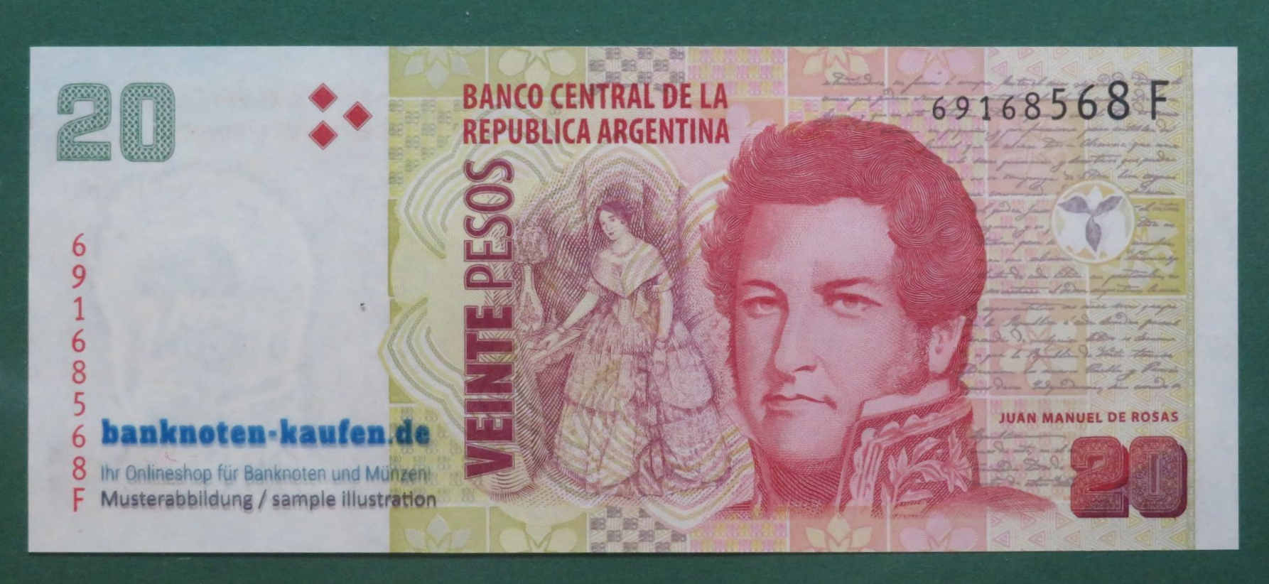 Argentina, 20 Pesos, 2003ND, about uncirculated (AU), P-355