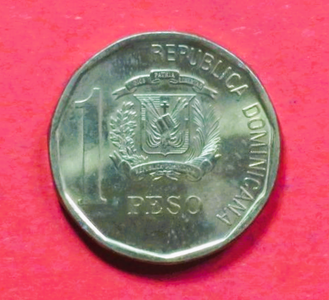 Dominikanische Republik: 1 Peso, 2008-2016, gebraucht (used / vz), # 102b