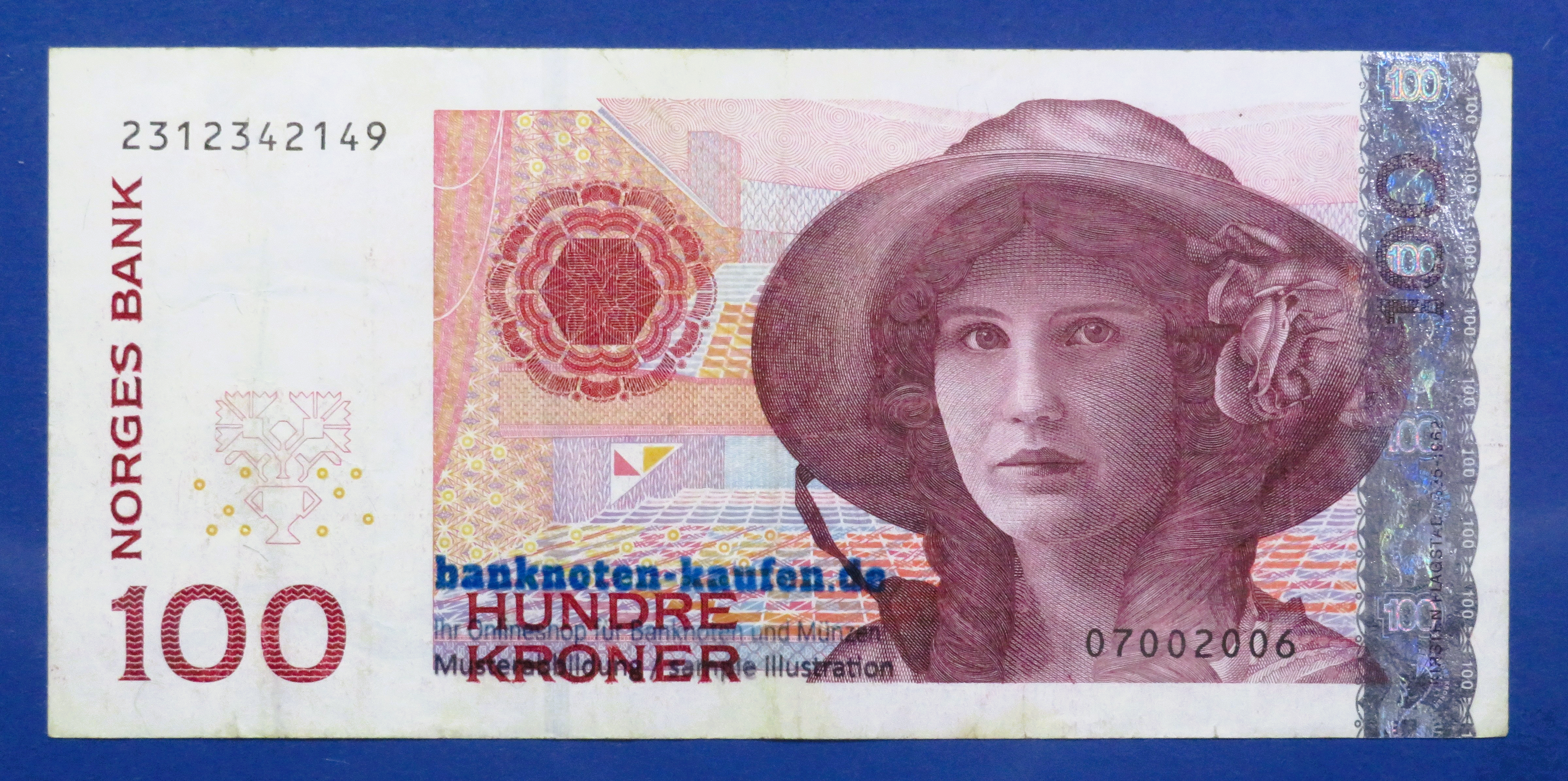 Norway, 100 Kroner, 2006, circulated (USED / VF), P-49c