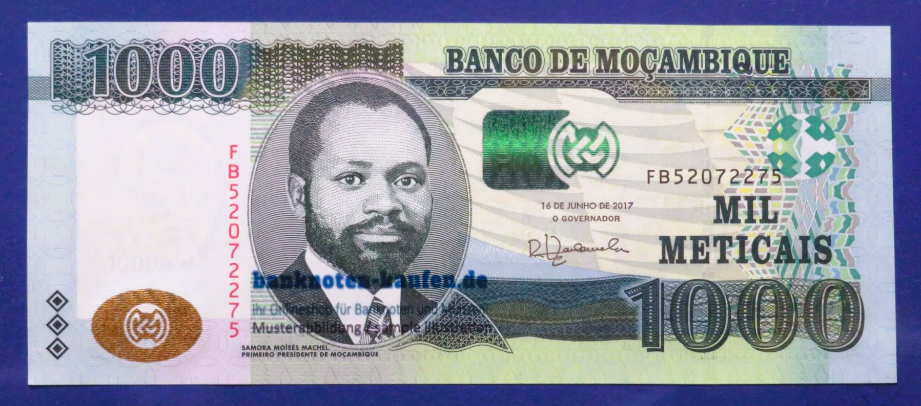 Mosambik, 1.000 Meticais, 2017, kassenfrisch (UNC), P-154b