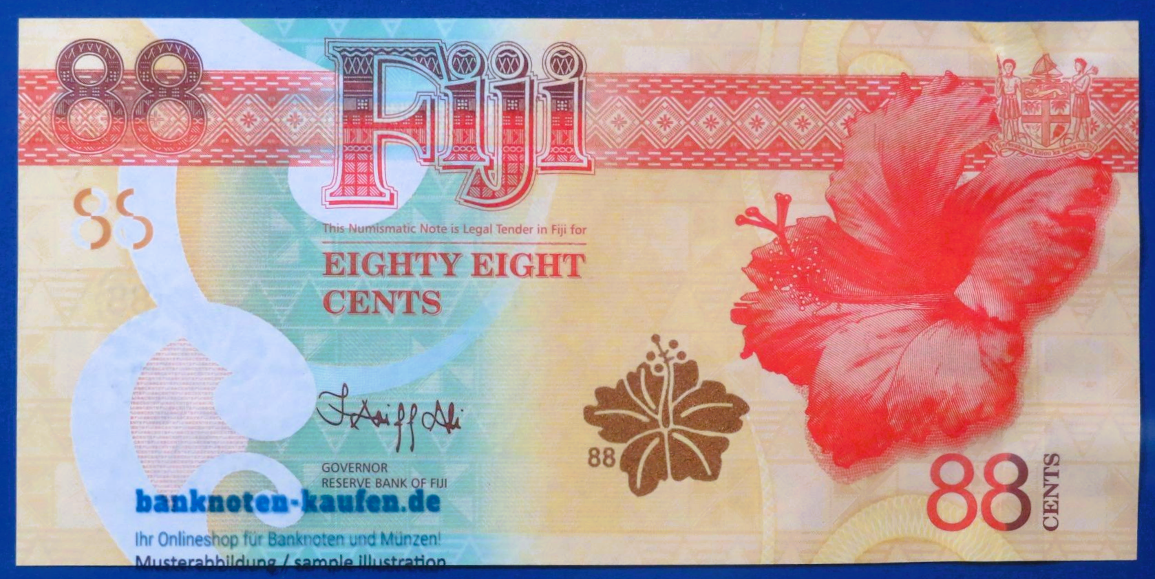 Fiji, 88 Cents, 2022ND, uncirculated (UNC), Collectors issue
