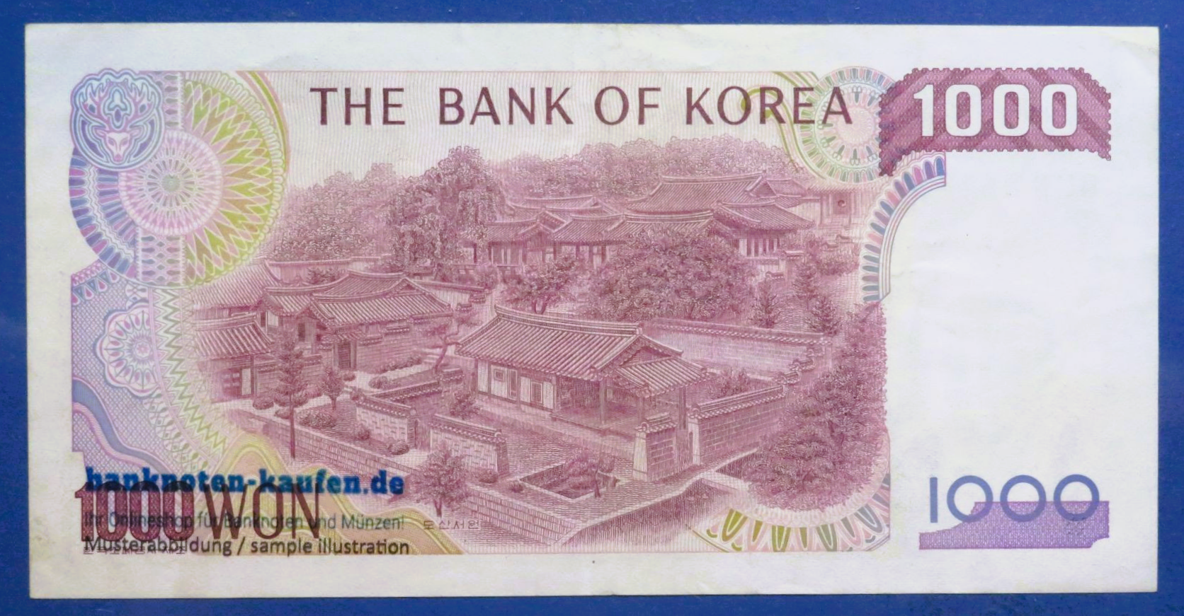 South Korea - 1,000 Won, 1983ND, circulated (USED / XF), P-47