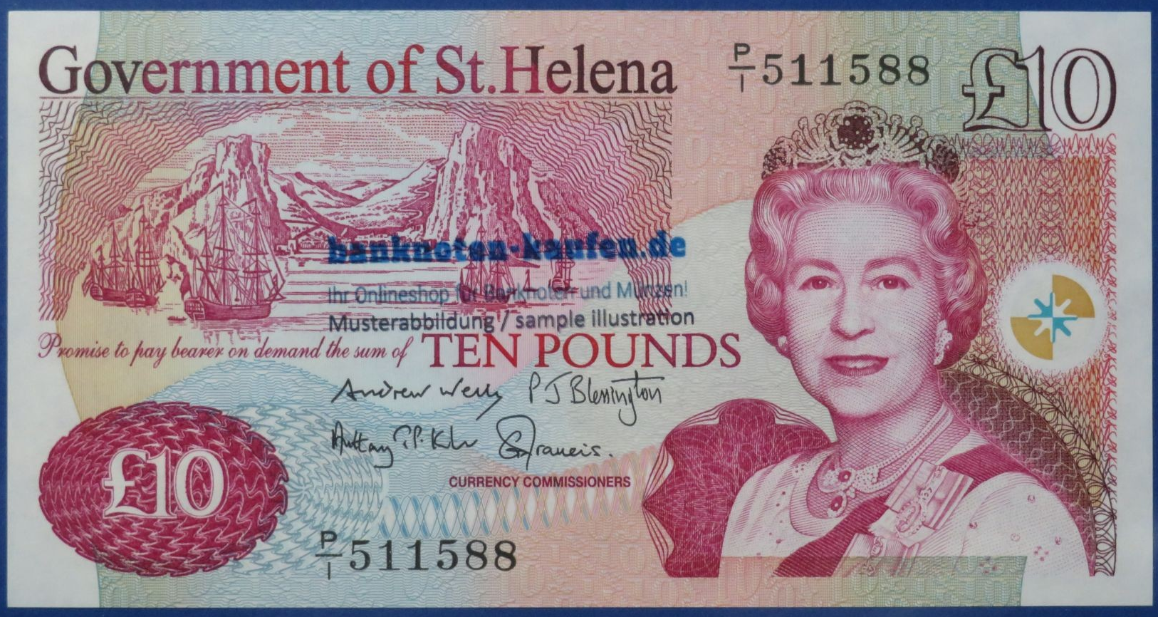 St. Helena - 10 Pounds, 2012, uncirculated (UNC)
