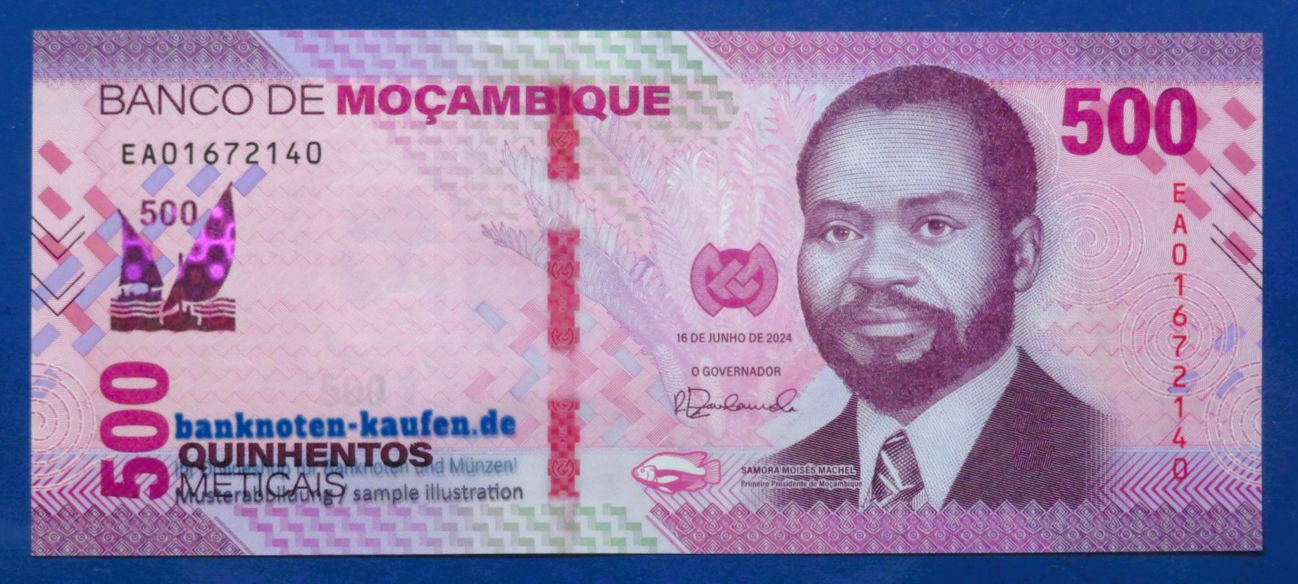 Mosambik, 500 Meticais, 2024, kassenfrisch (UNC), P-159a