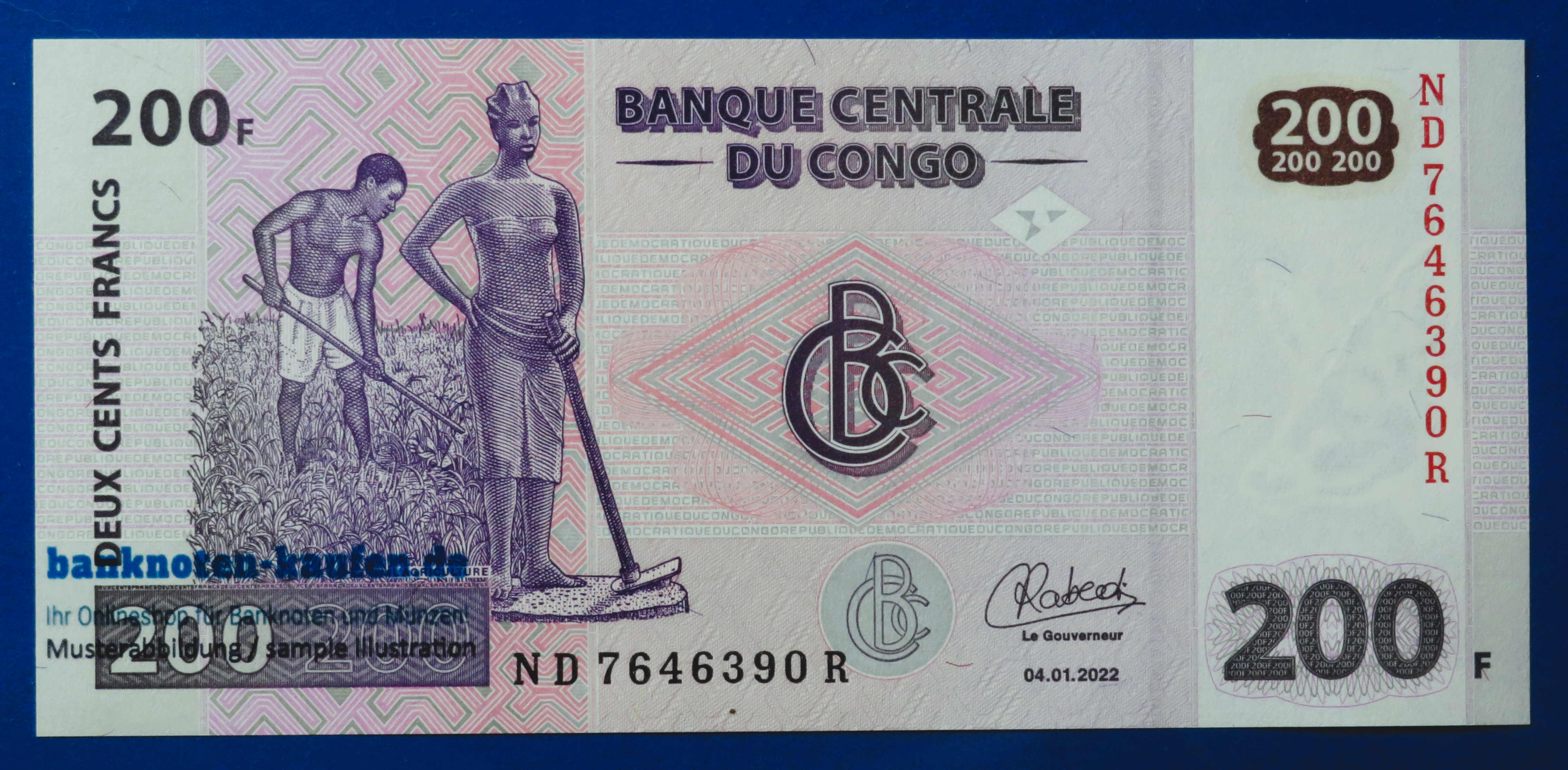 Congo D.R., 200 Francs, 2022, uncirculated (UNC)
