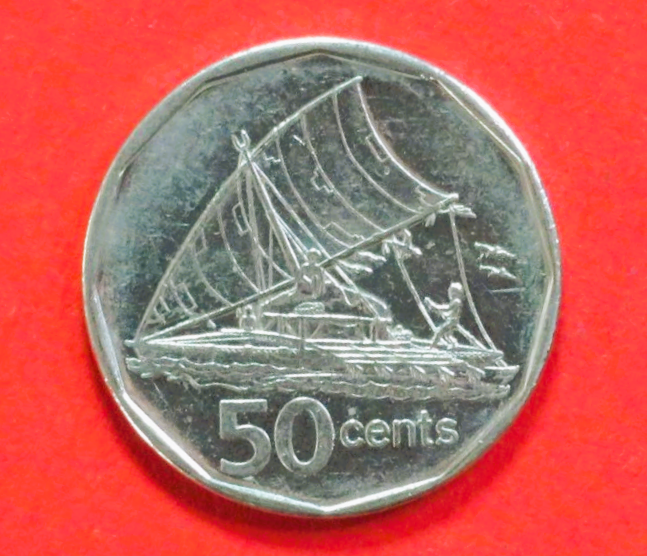 Fidschi: 50 Cents, 2009, gebraucht (used / ss-vz), # 134