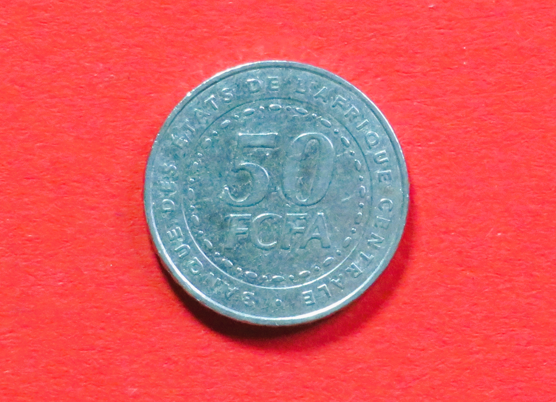 Central African States:  50 Francs, 2006, circulated (used / vf), # 32