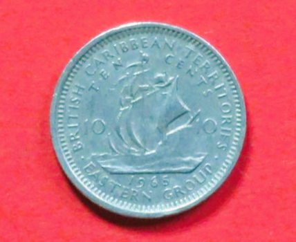 Ostkaribische Staaten: 10 Cents, 1955-1965, gebraucht (used / ss), # 5
